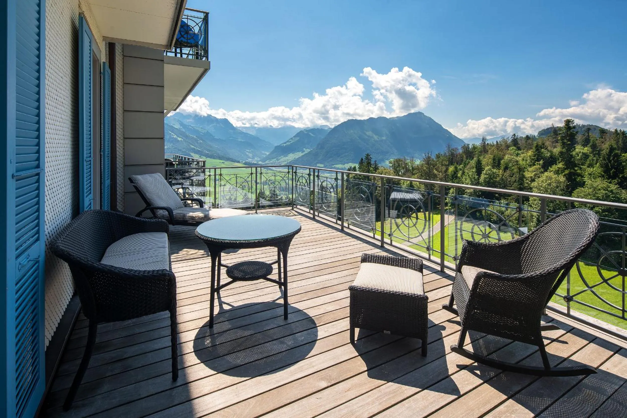 Balcony/Terrace in Hotel Villa Honegg
