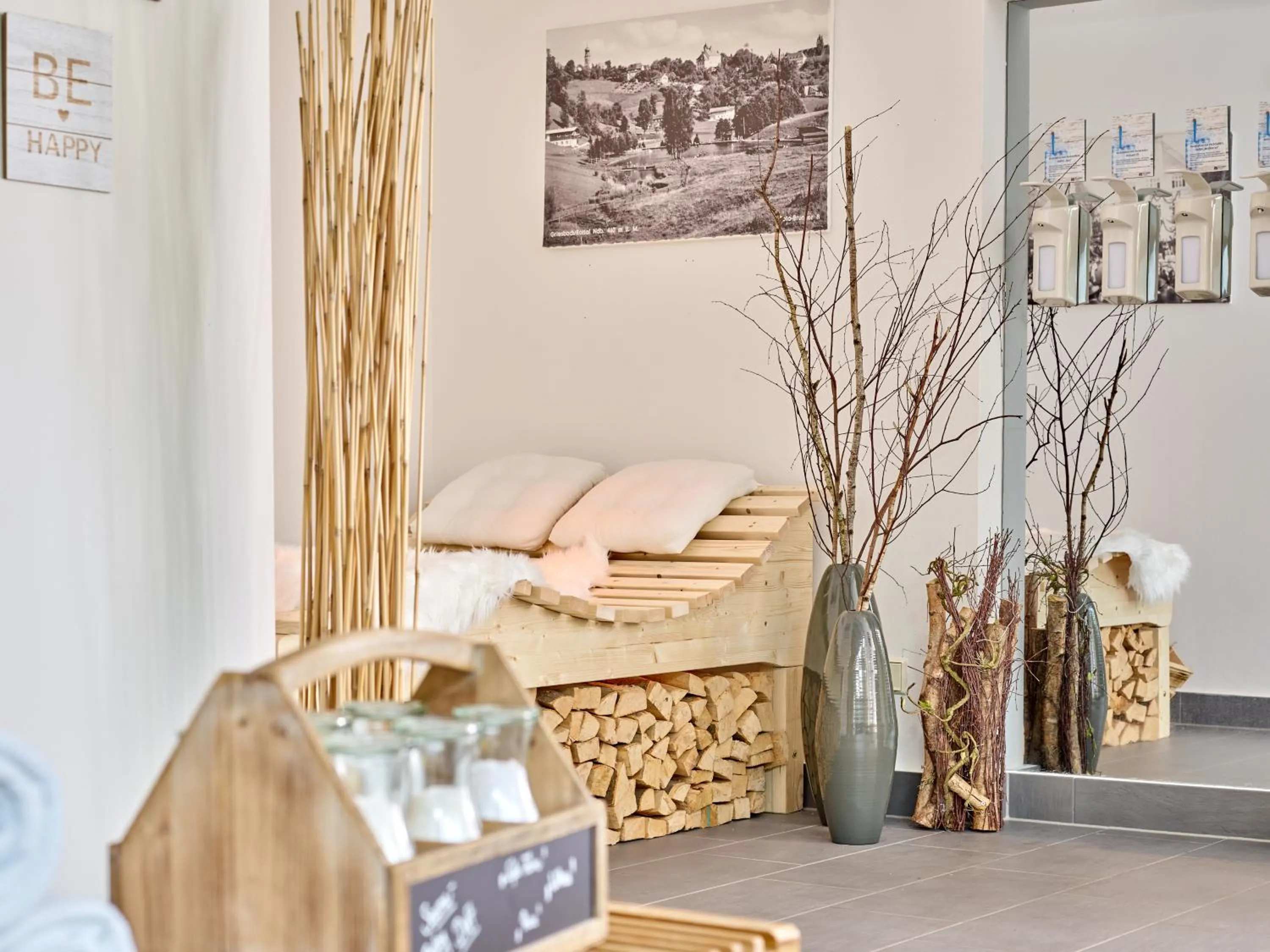 Sauna, Bed in Hotel Das Ludwig