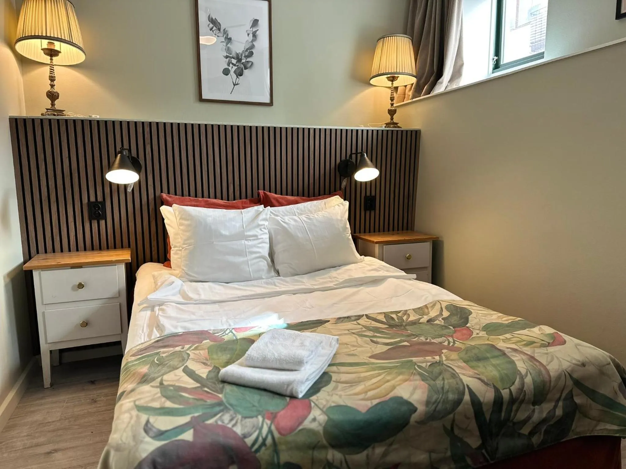 Bed in Hotel Tre Små Rum