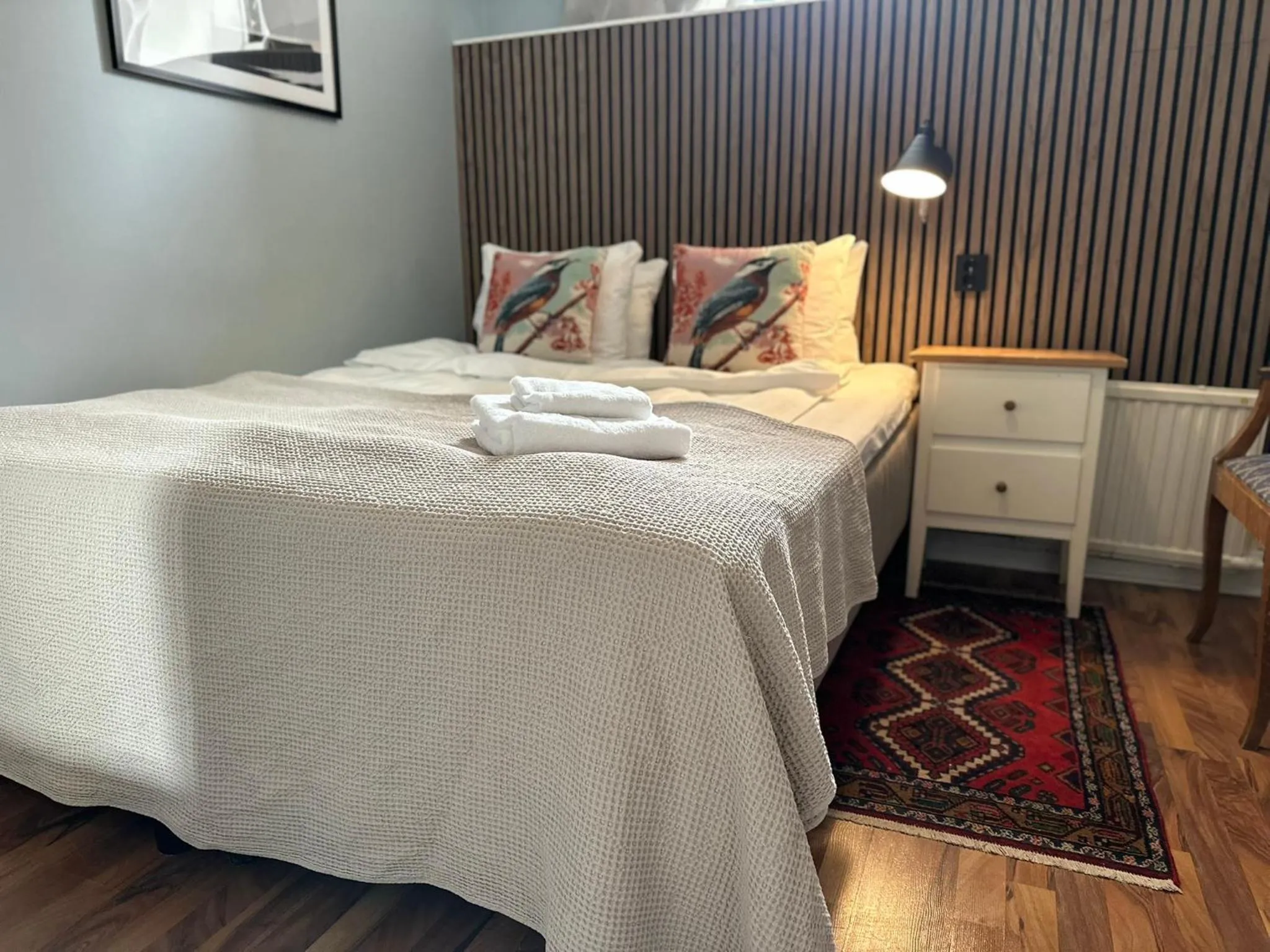 Bed in Hotel Tre Små Rum