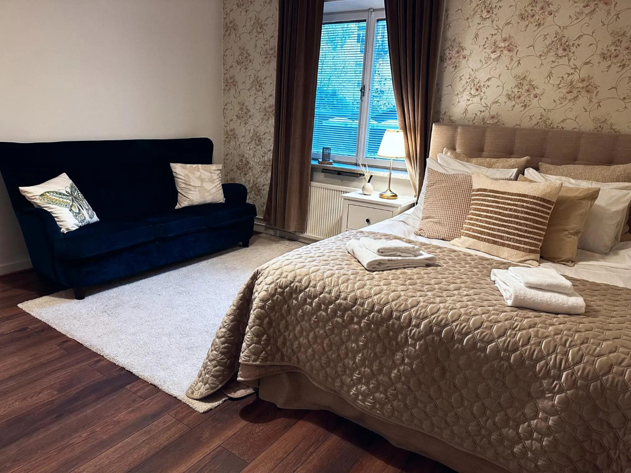 Bed in Hotel Tre Små Rum