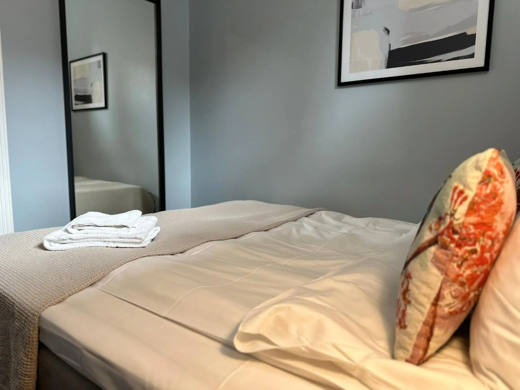 Bed in Hotel Tre Små Rum