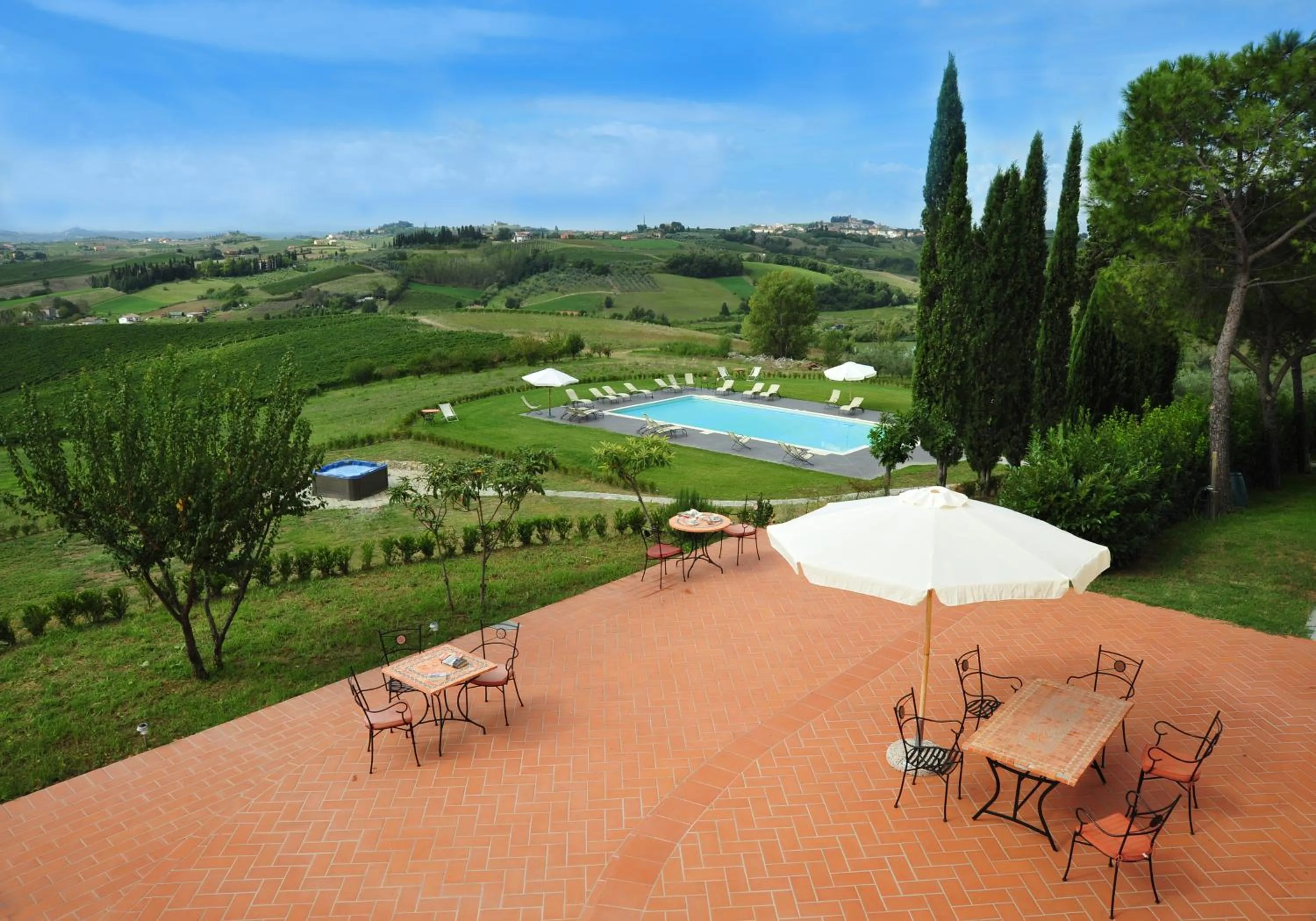 Patio in Agriturismo Streda Wine & Country Holiday