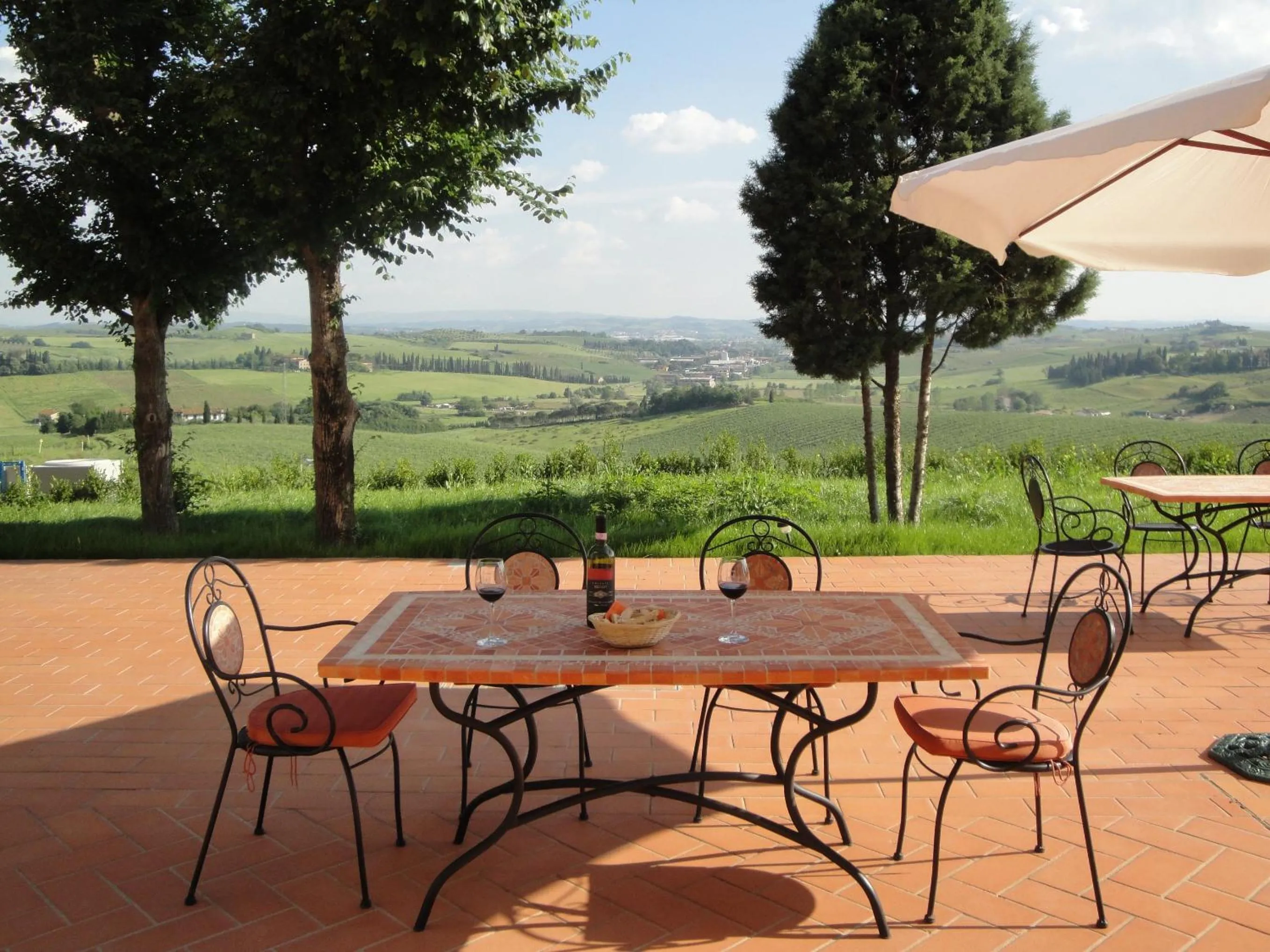 Patio in Agriturismo Streda Wine & Country Holiday