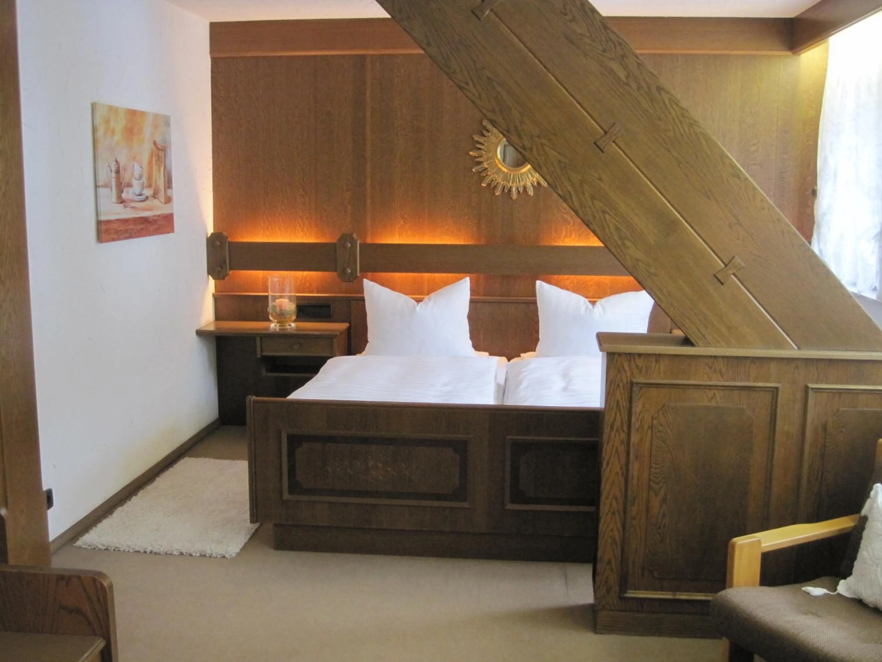 Bed in Hotel Restaurant Albans Sonne