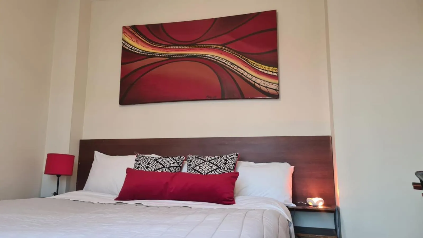 Bed in Uvas Apart Hotel