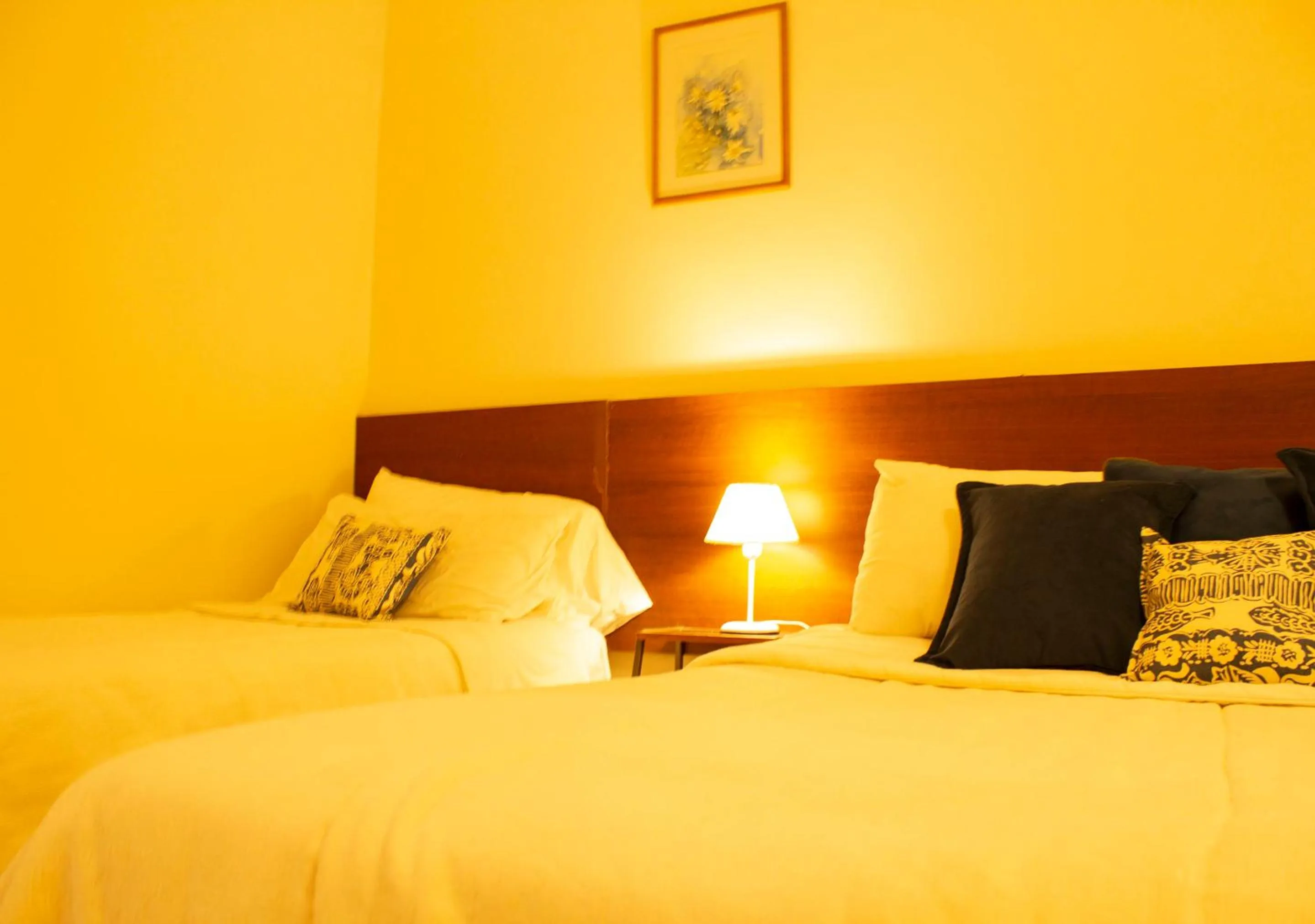Bed in Uvas Apart Hotel