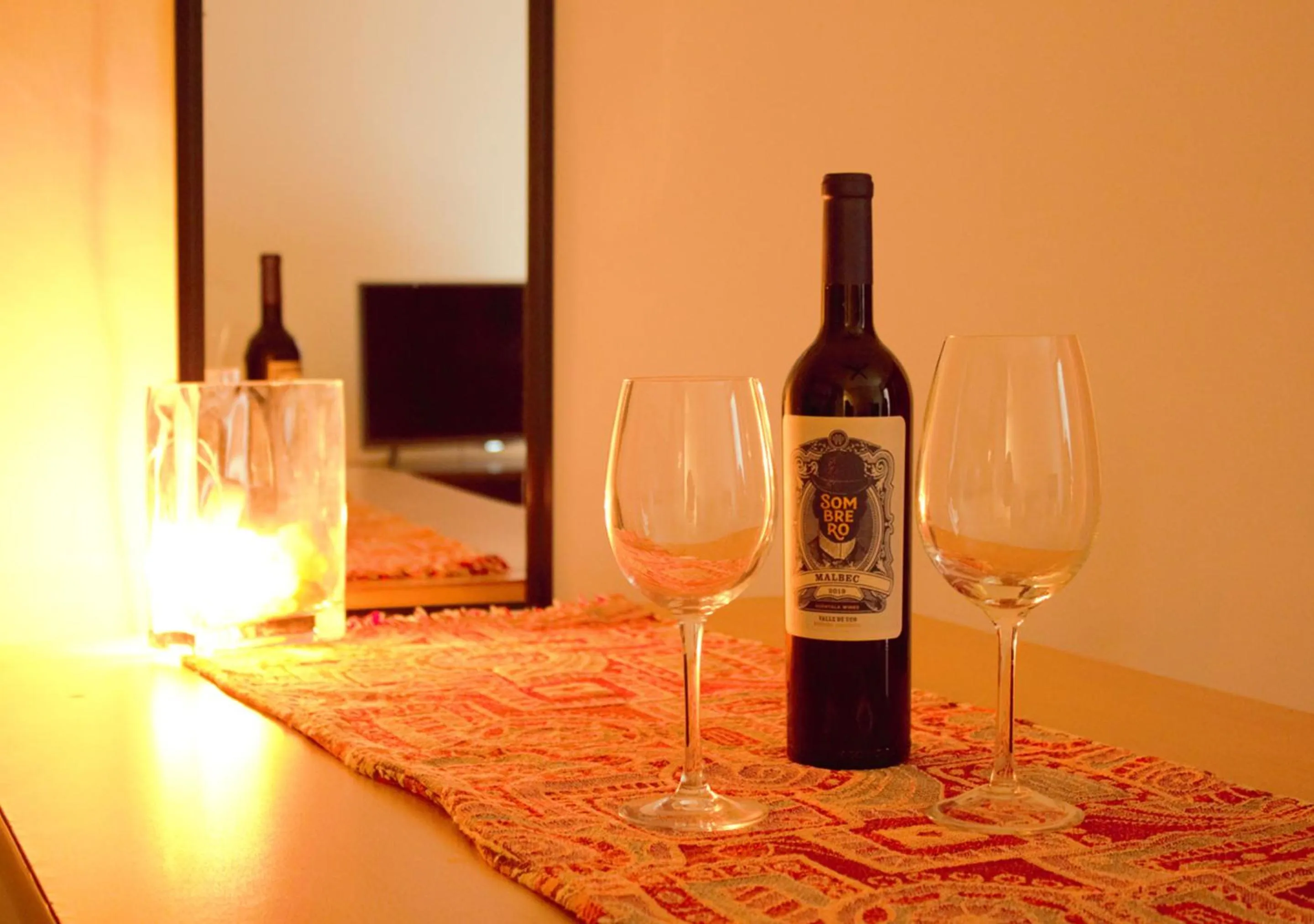 Living room in Uvas Apart Hotel