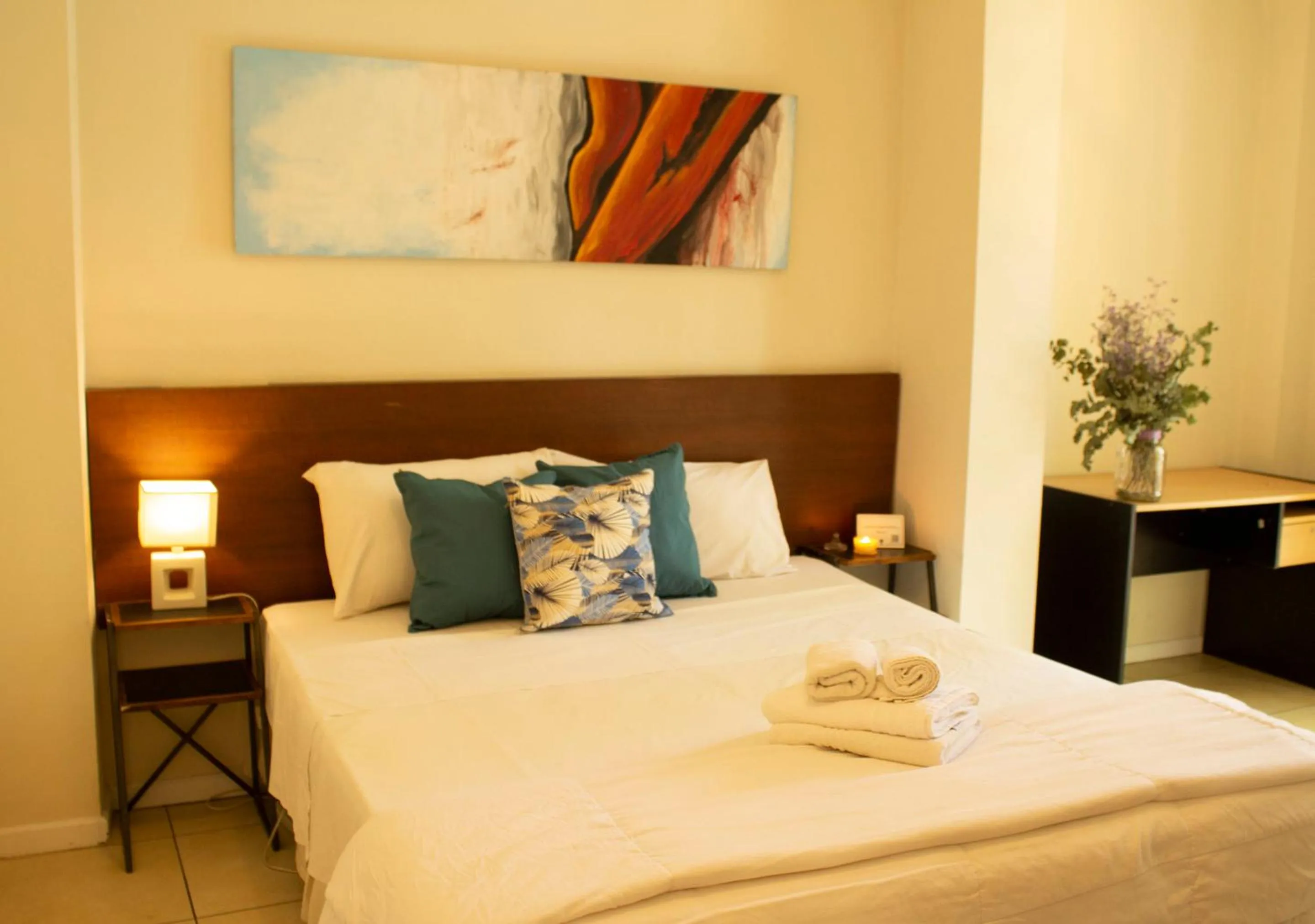 Bed in Uvas Apart Hotel