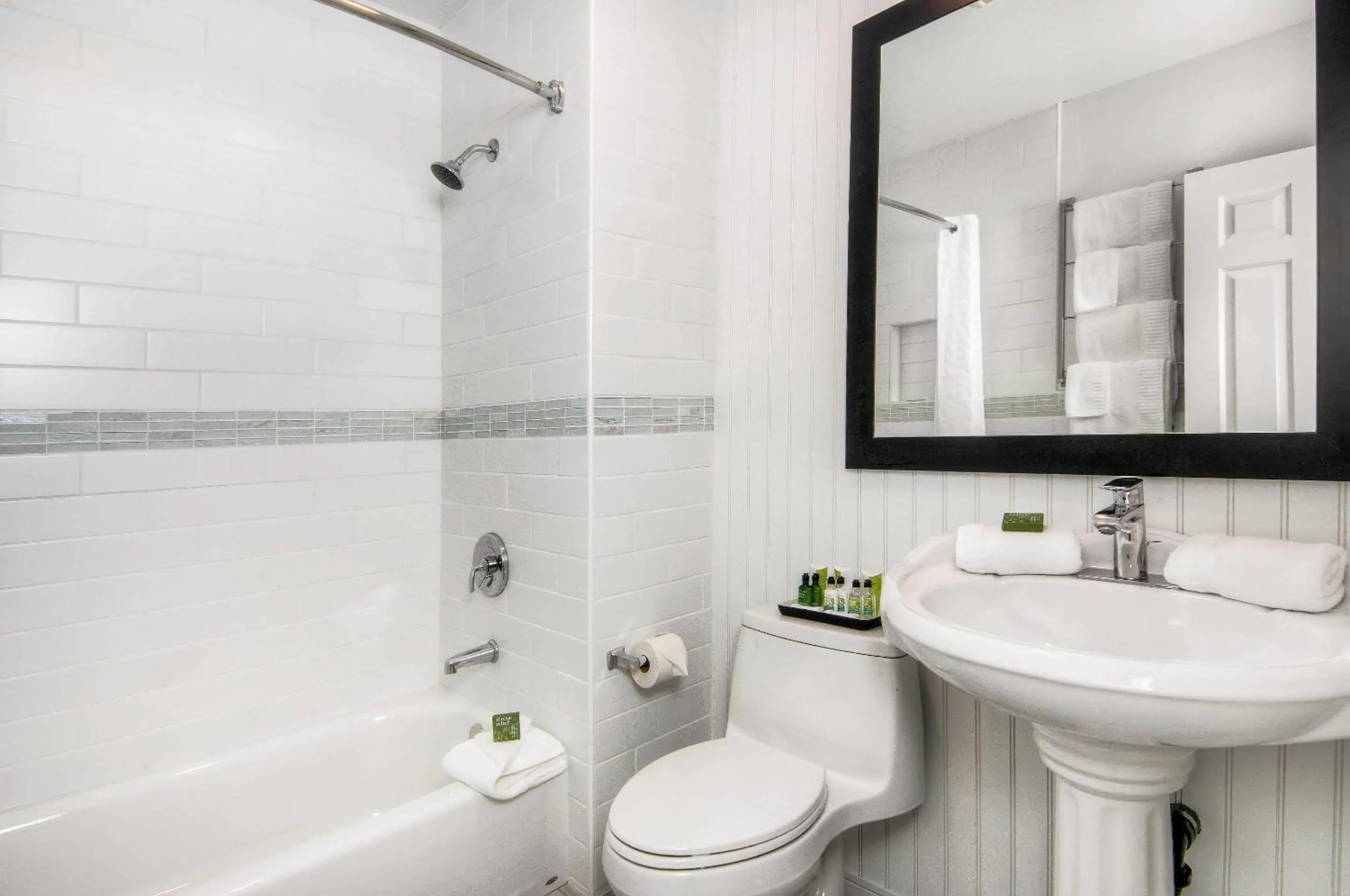 Shower in Aggie Inn, an Ascend Collection Hotel