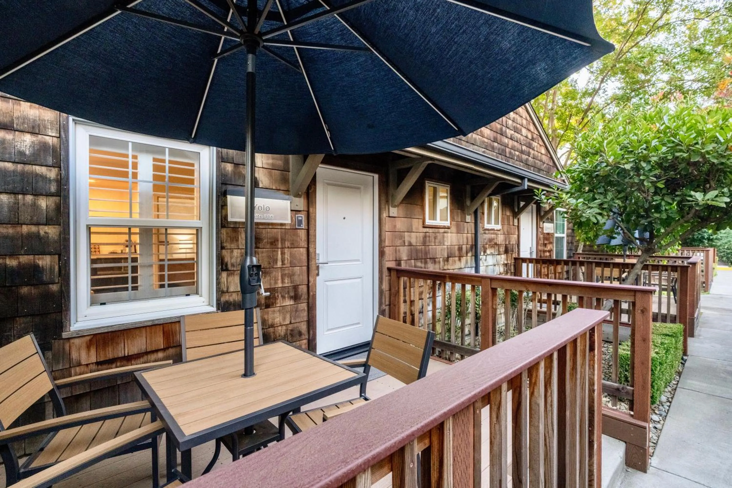 Patio in Aggie Inn, an Ascend Collection Hotel