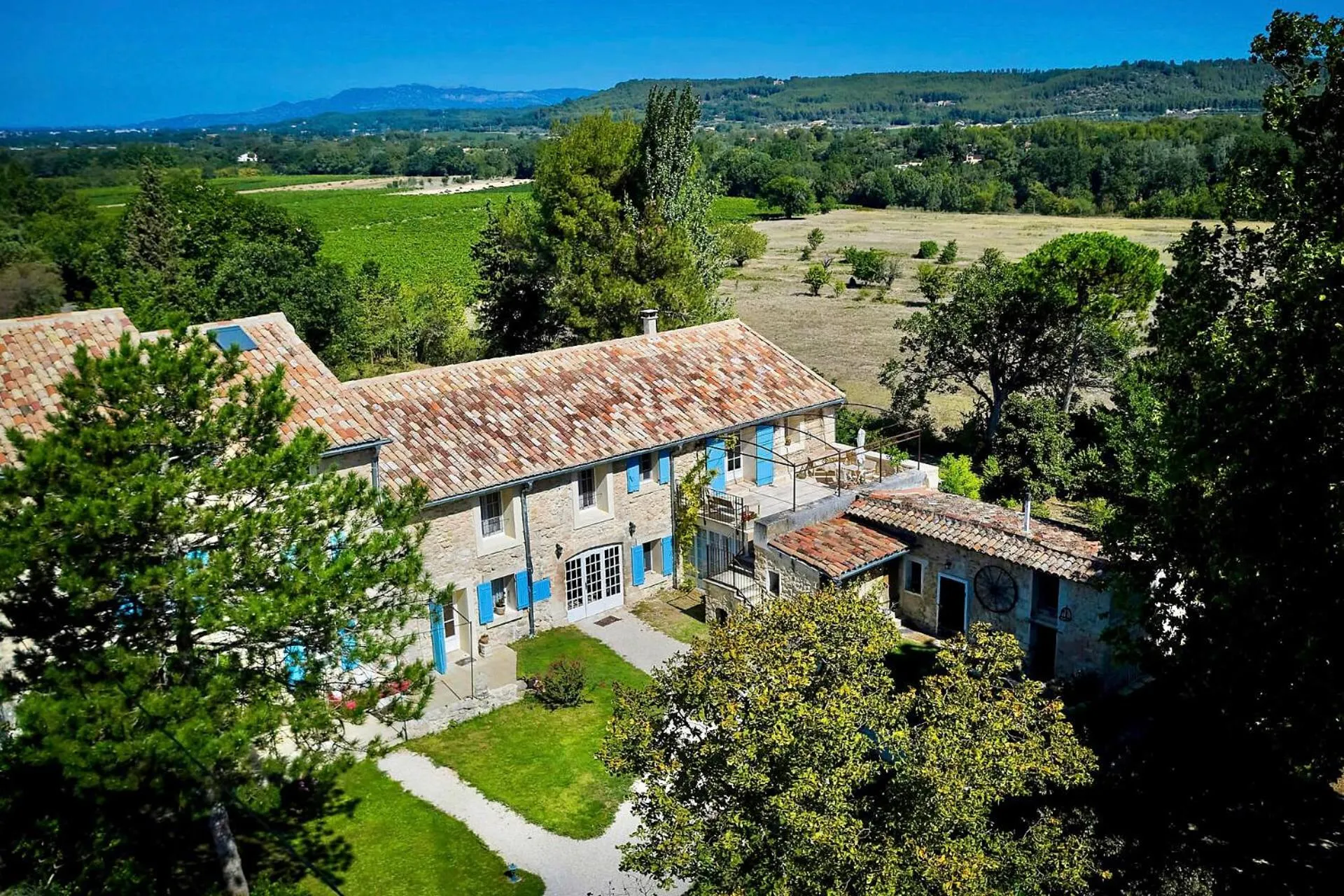 Bird's eye view in Domaine de La Brave