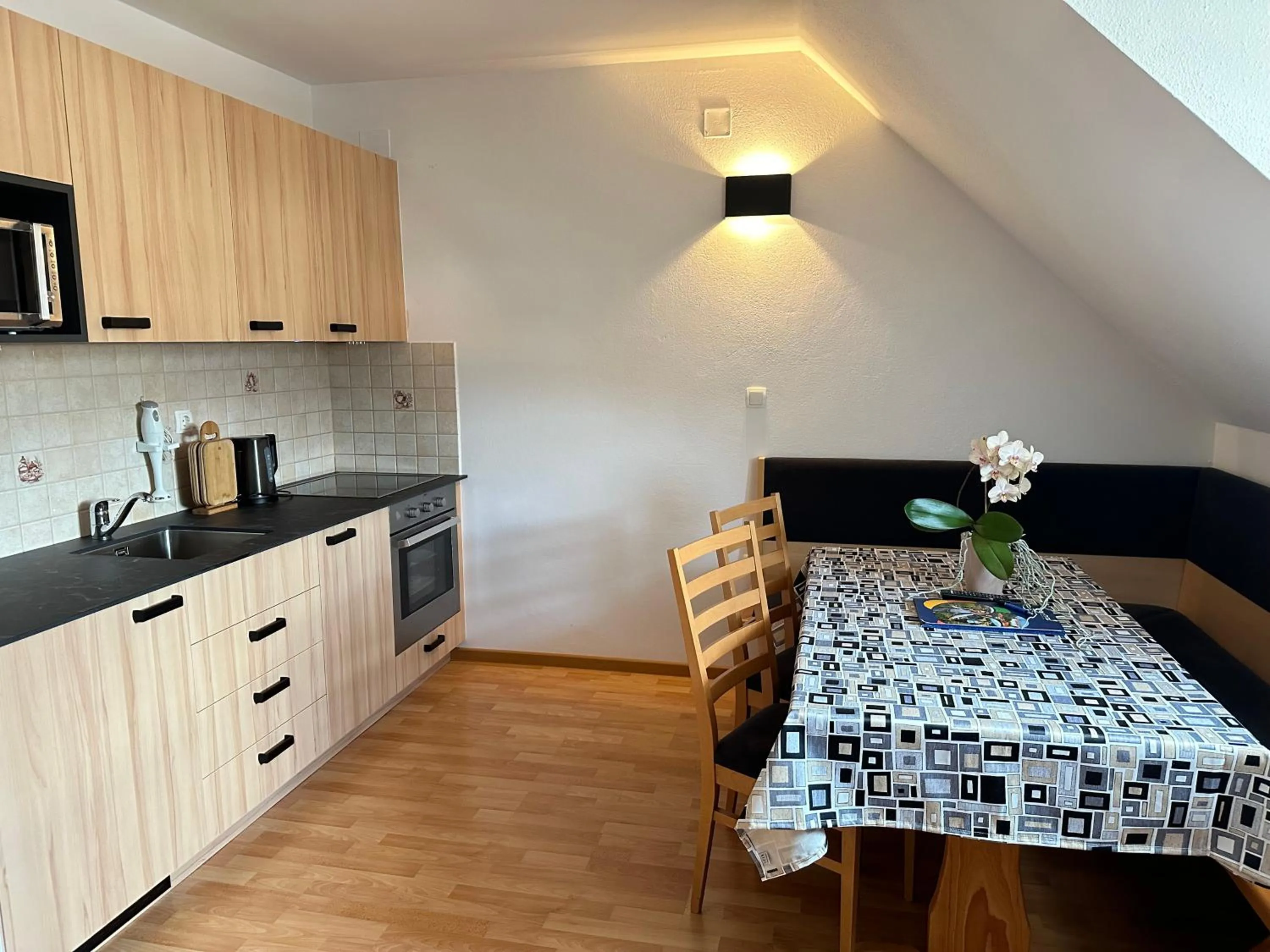 Kitchen or kitchenette in Boutique Hotel Loka