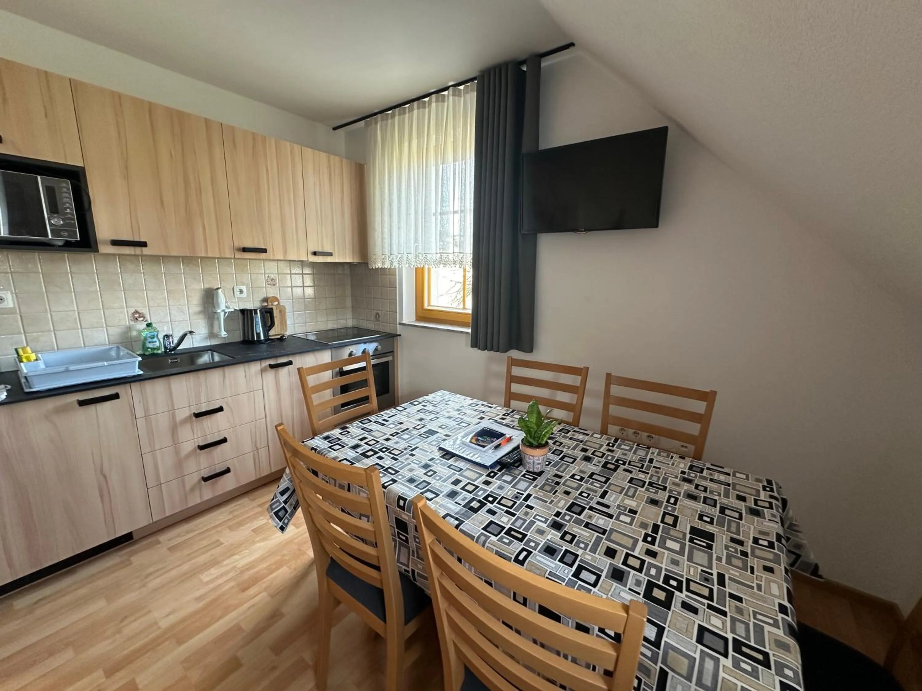 Kitchen or kitchenette in Boutique Hotel Loka