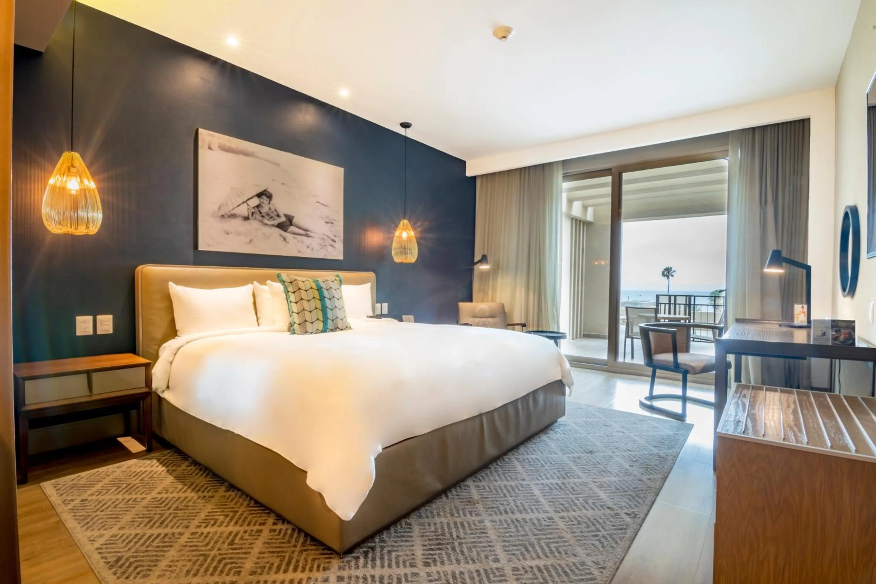 Bed in Torre Lucerna Hotel Ensenada