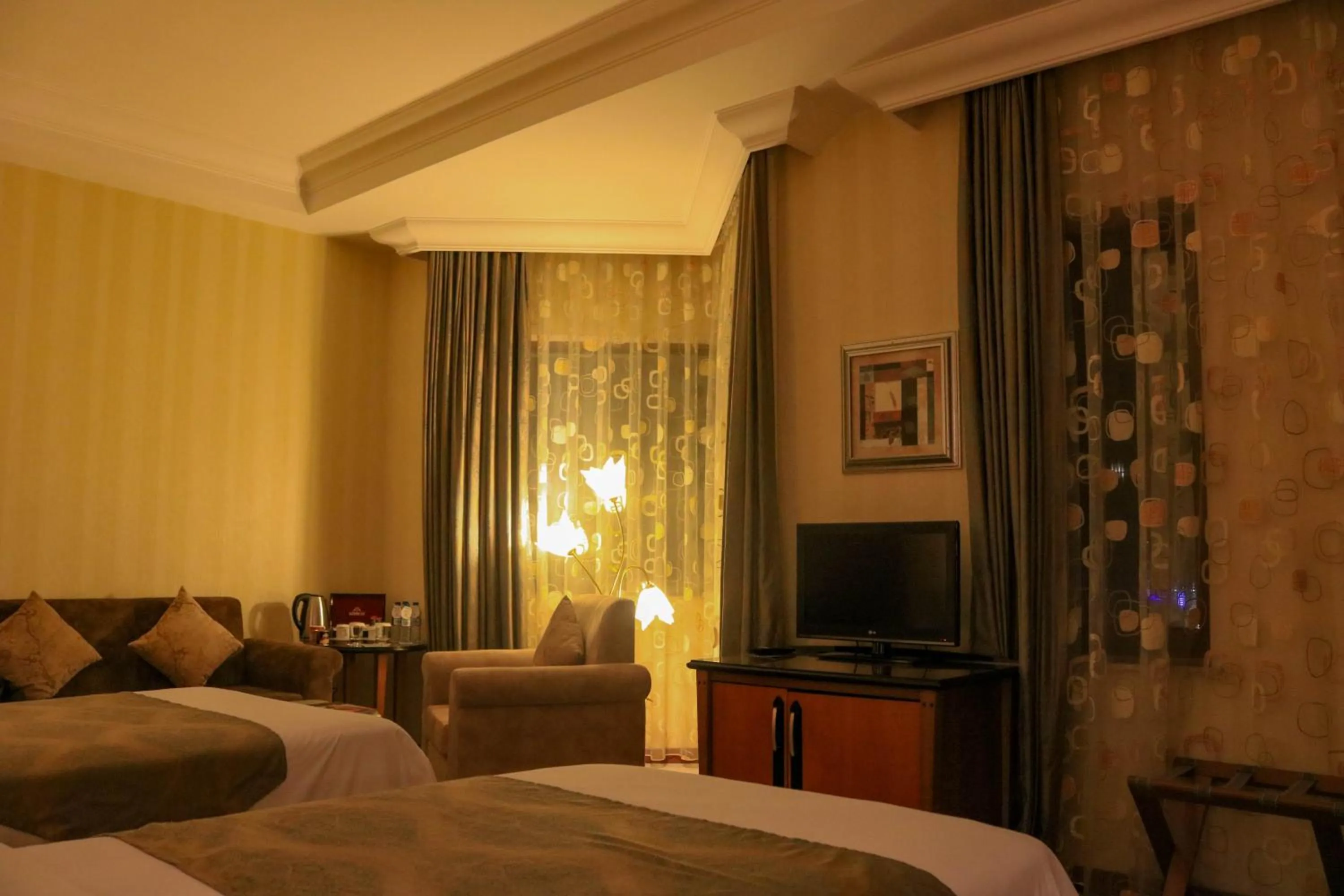 Bed in Grand Hotel Europe