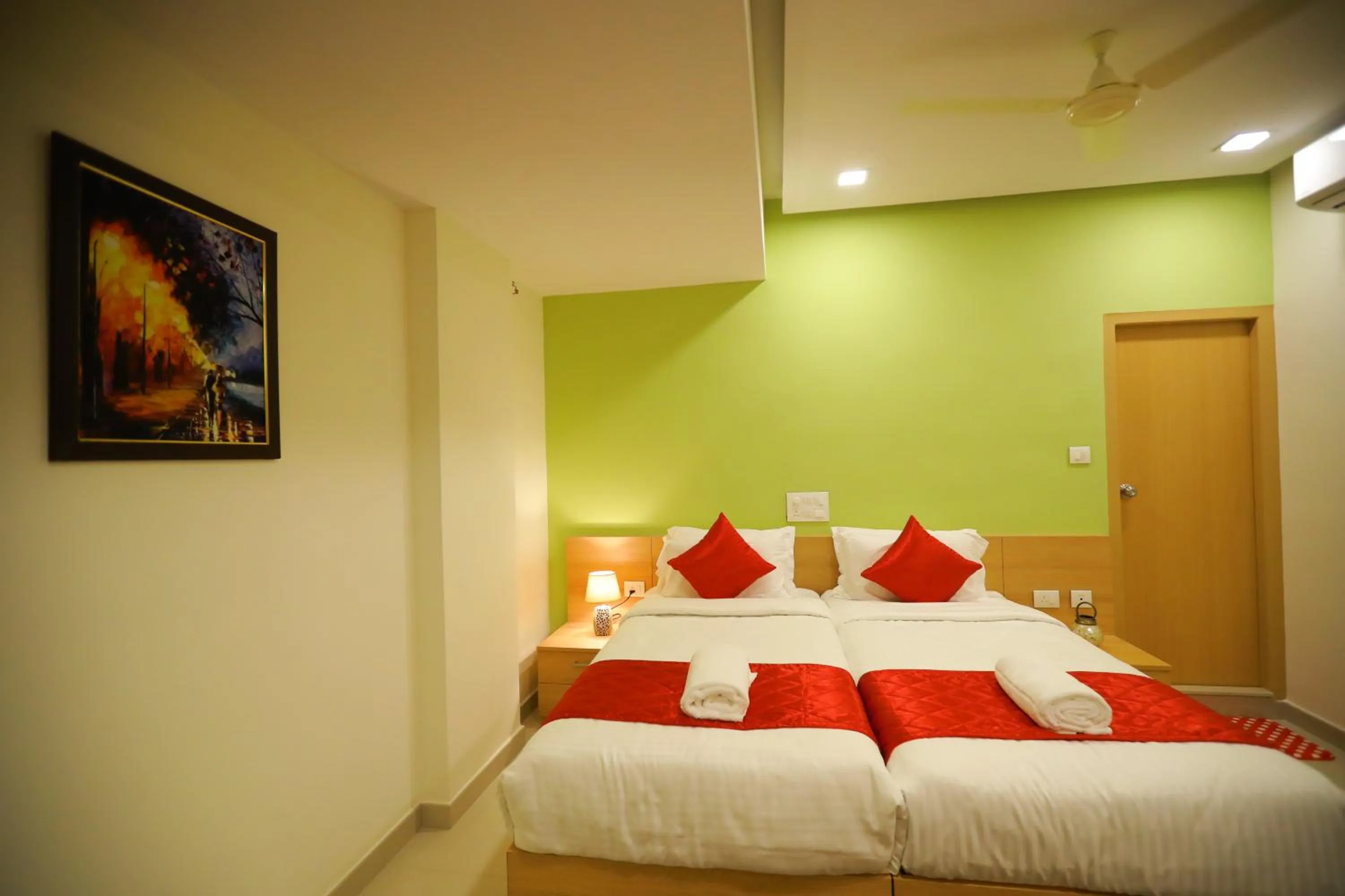 Bed in Prime Palace Hotel - MG Road