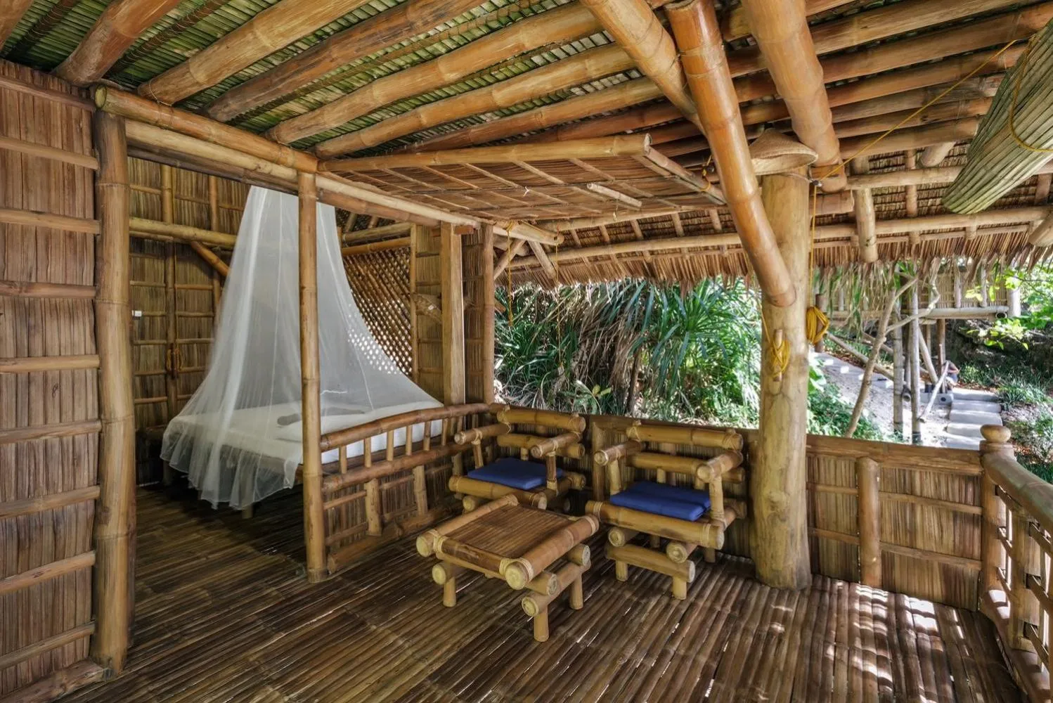 Balcony/Terrace in Kookoo's nest eco-lodge