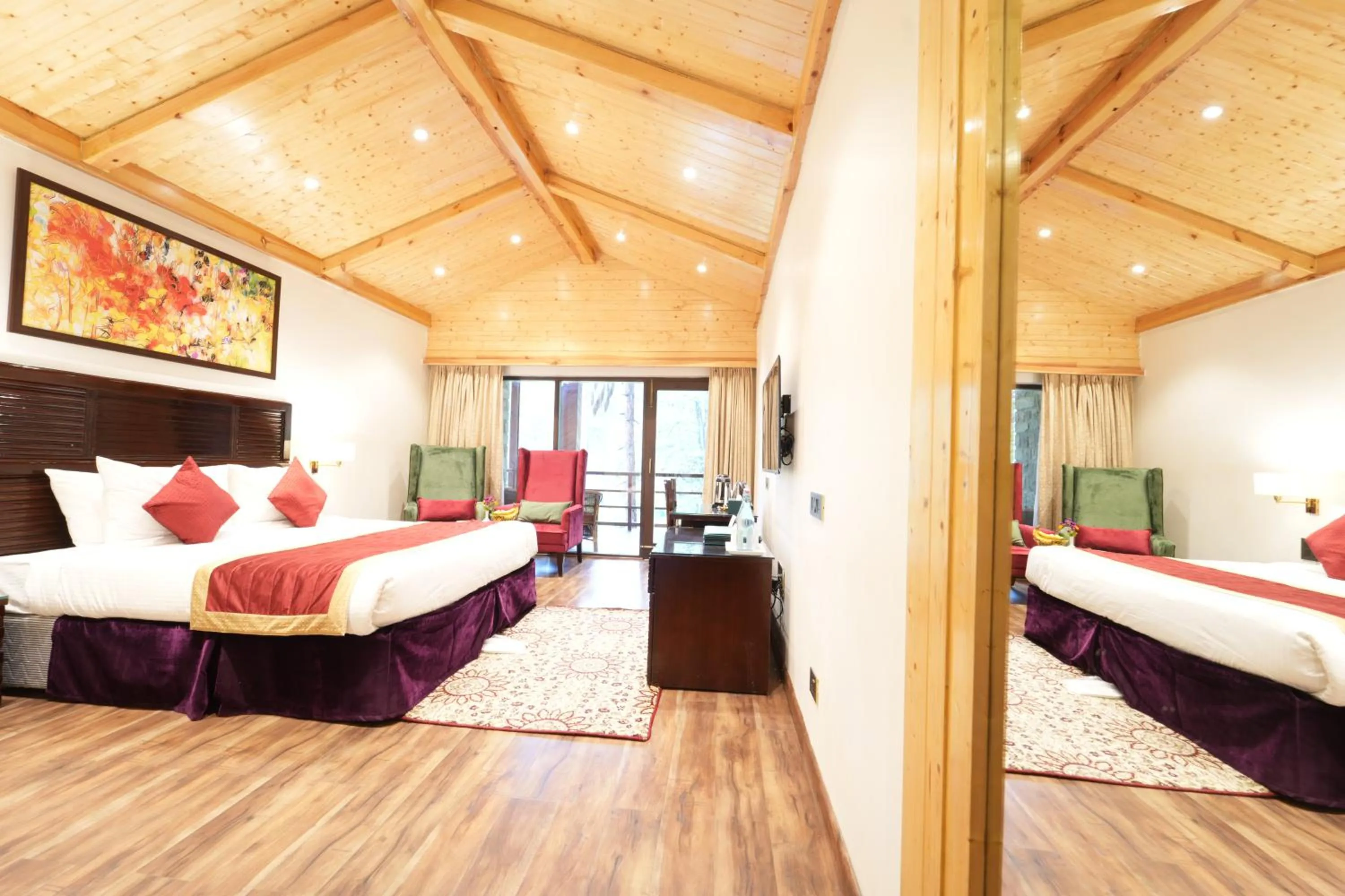 Bed in Span Resort and Spa, Manali