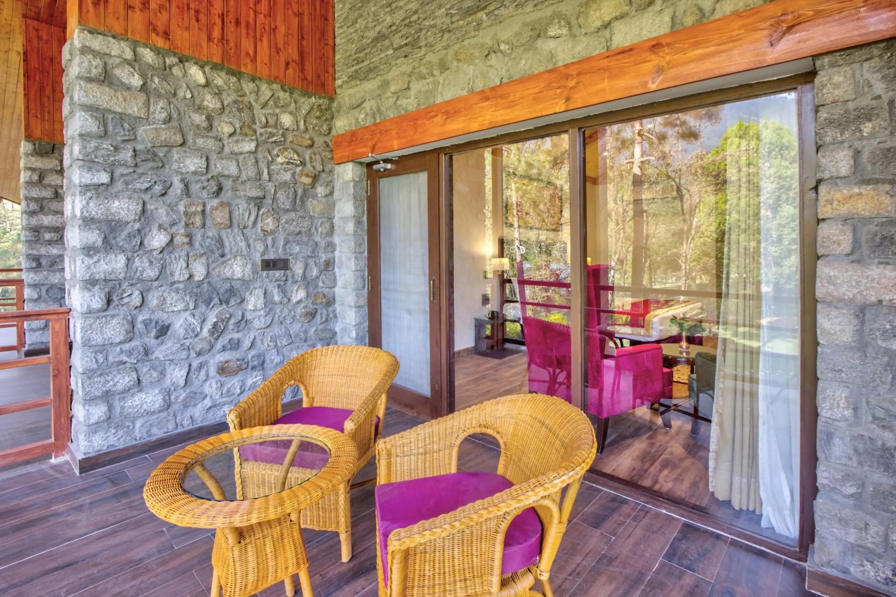 Patio in Span Resort and Spa, Manali