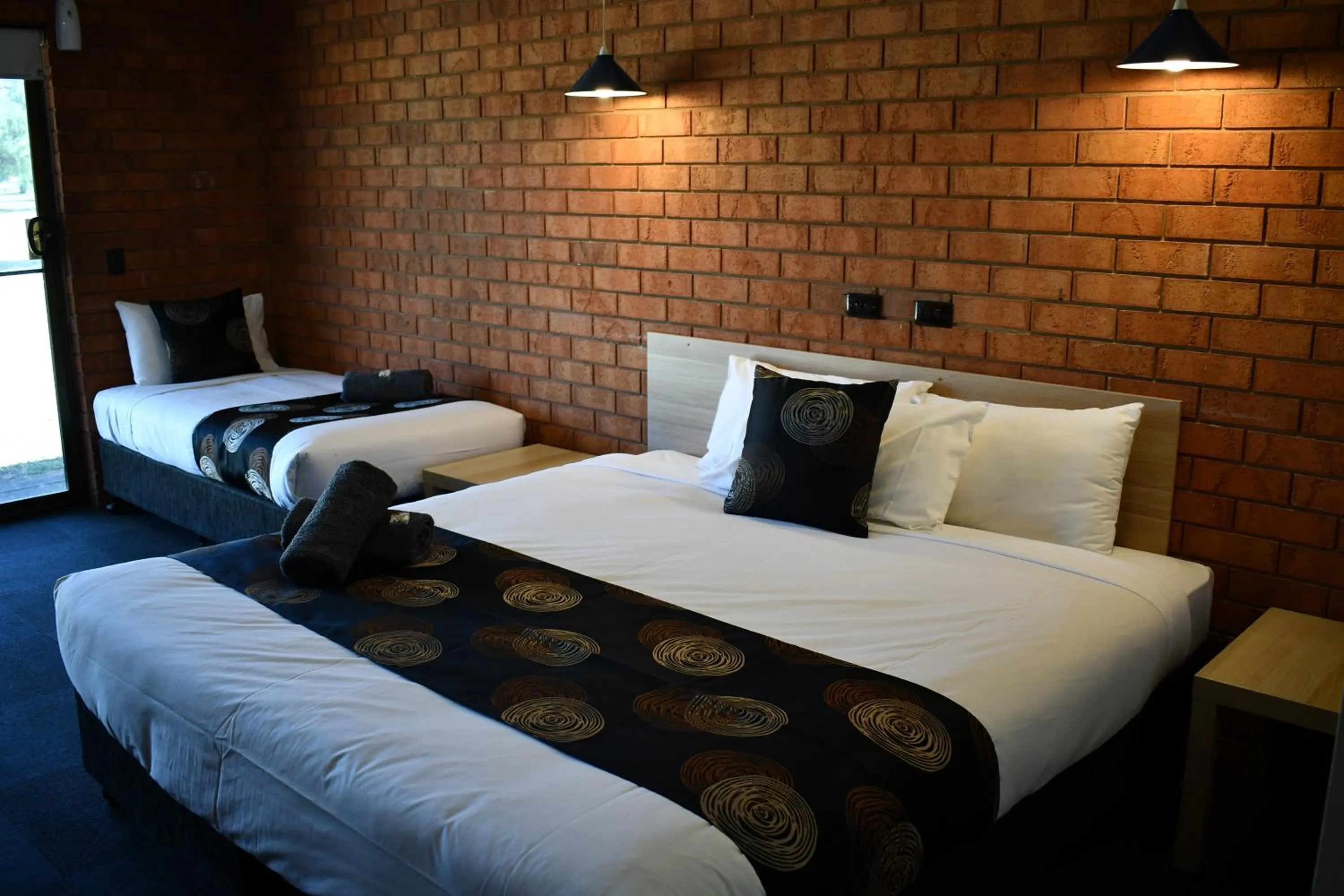 Bed in Berrigan Motel