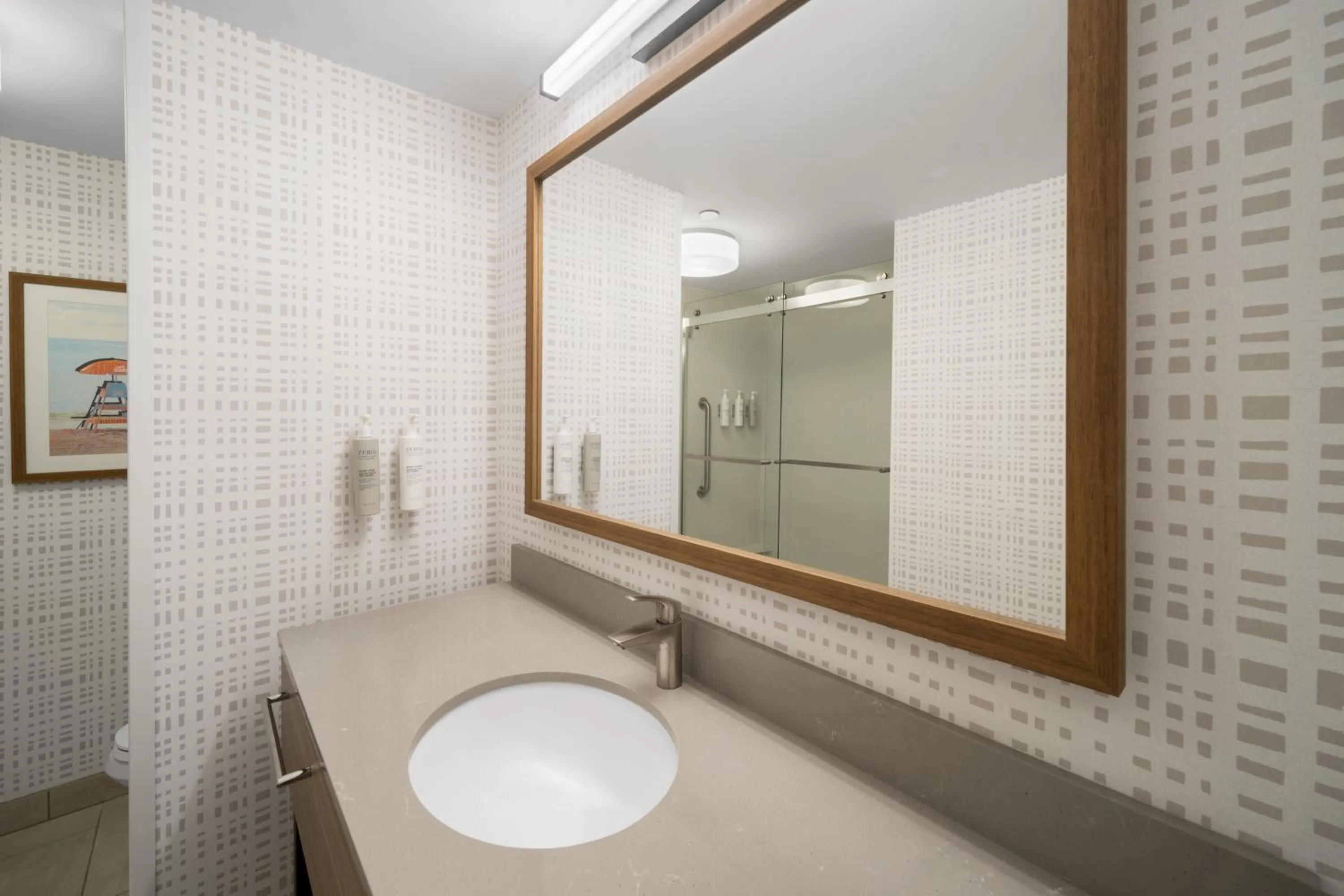 Bathroom in Hampton Inn Murrells Inlet/Myrtle Beach Area