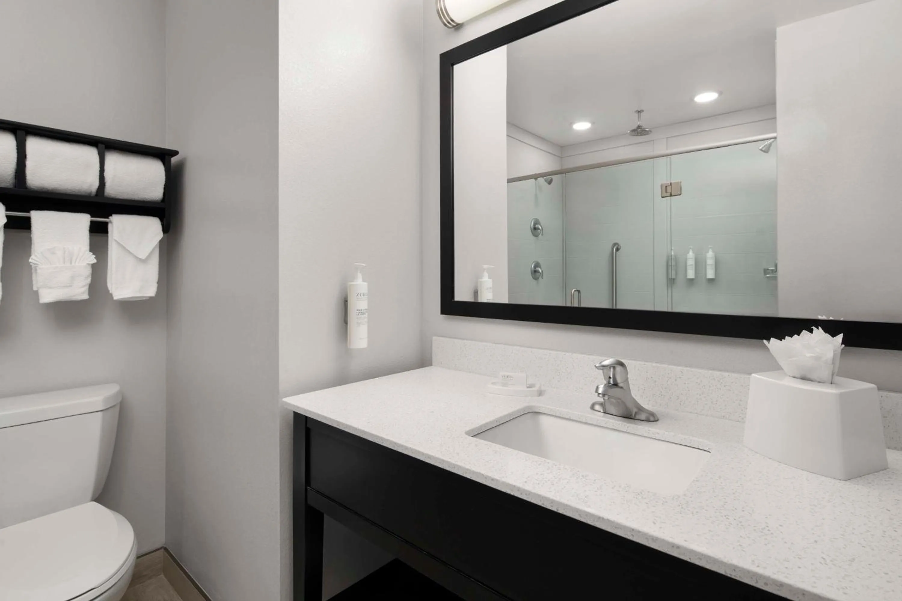 Bathroom in Hampton Inn Stafford / Quantico-Aquia