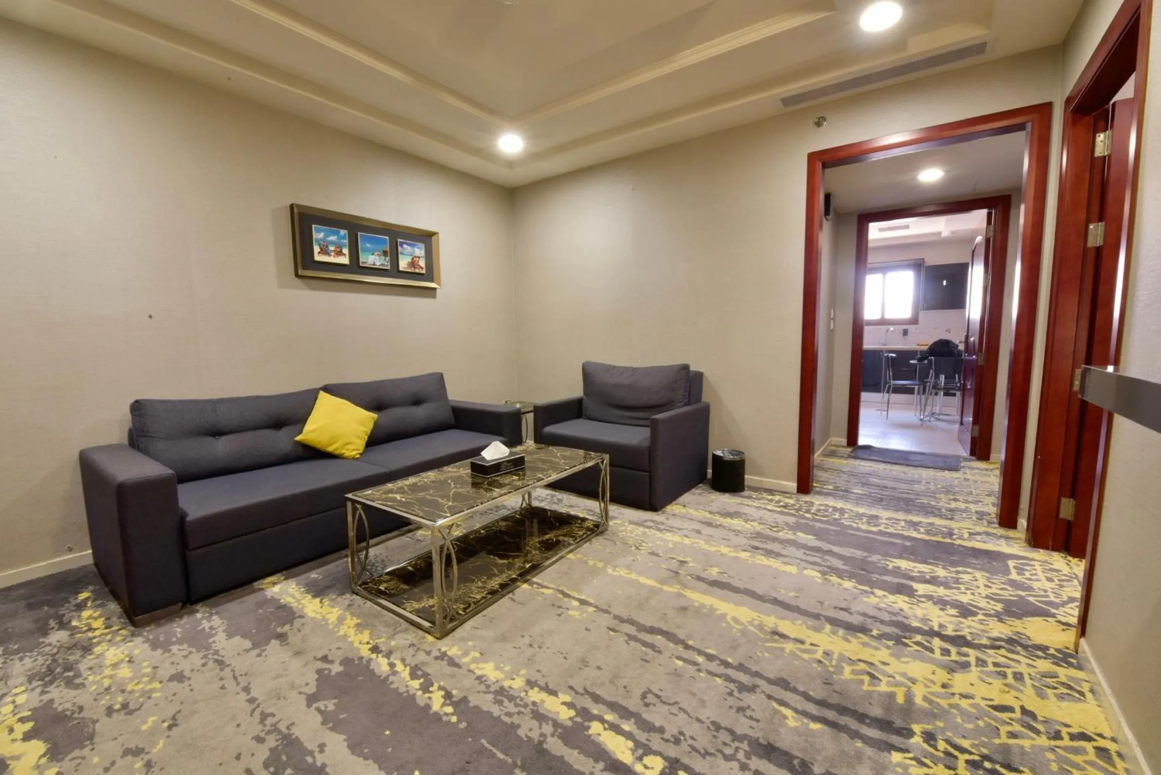 Living room in Bram Suites