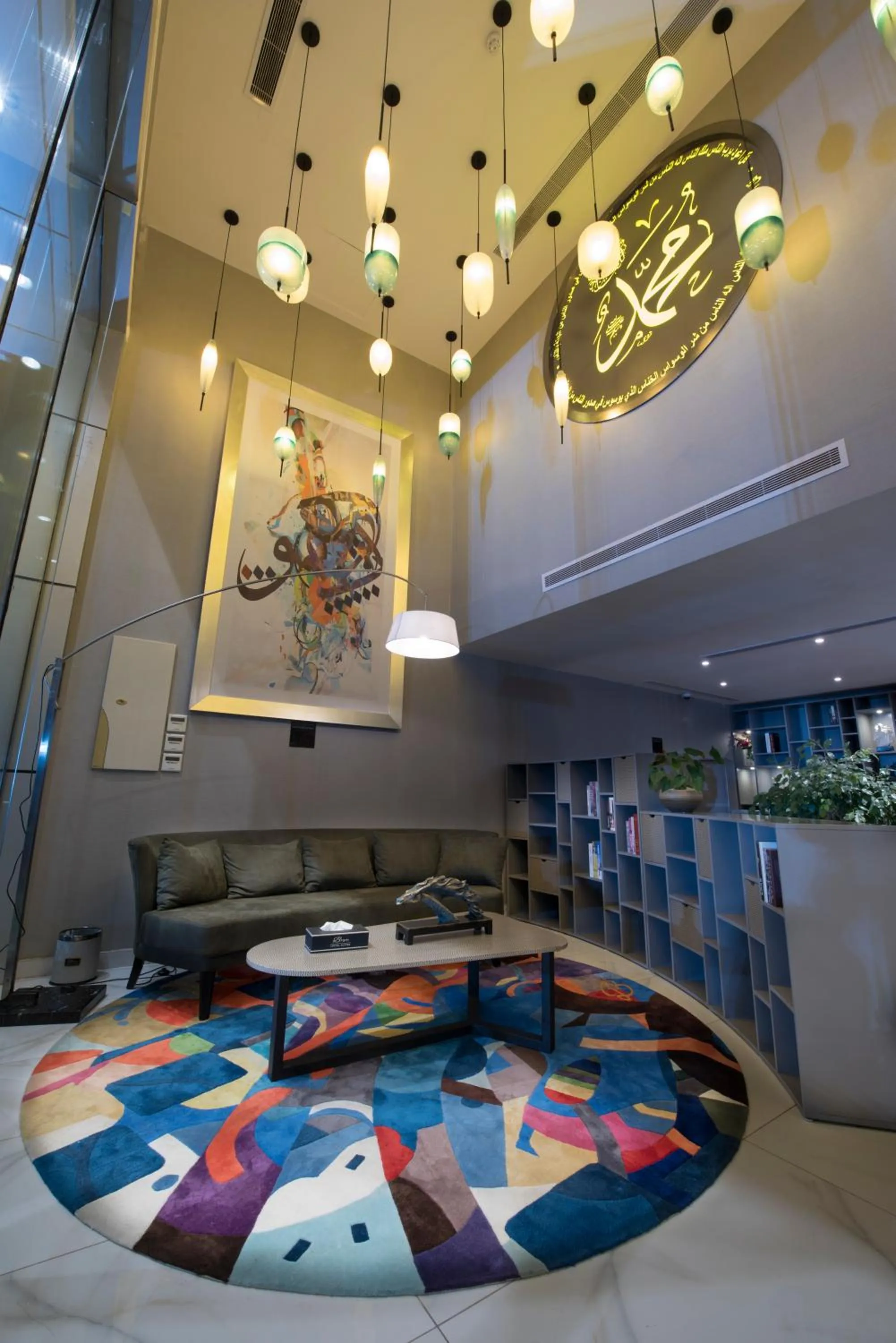 Seating area in Bram Suites