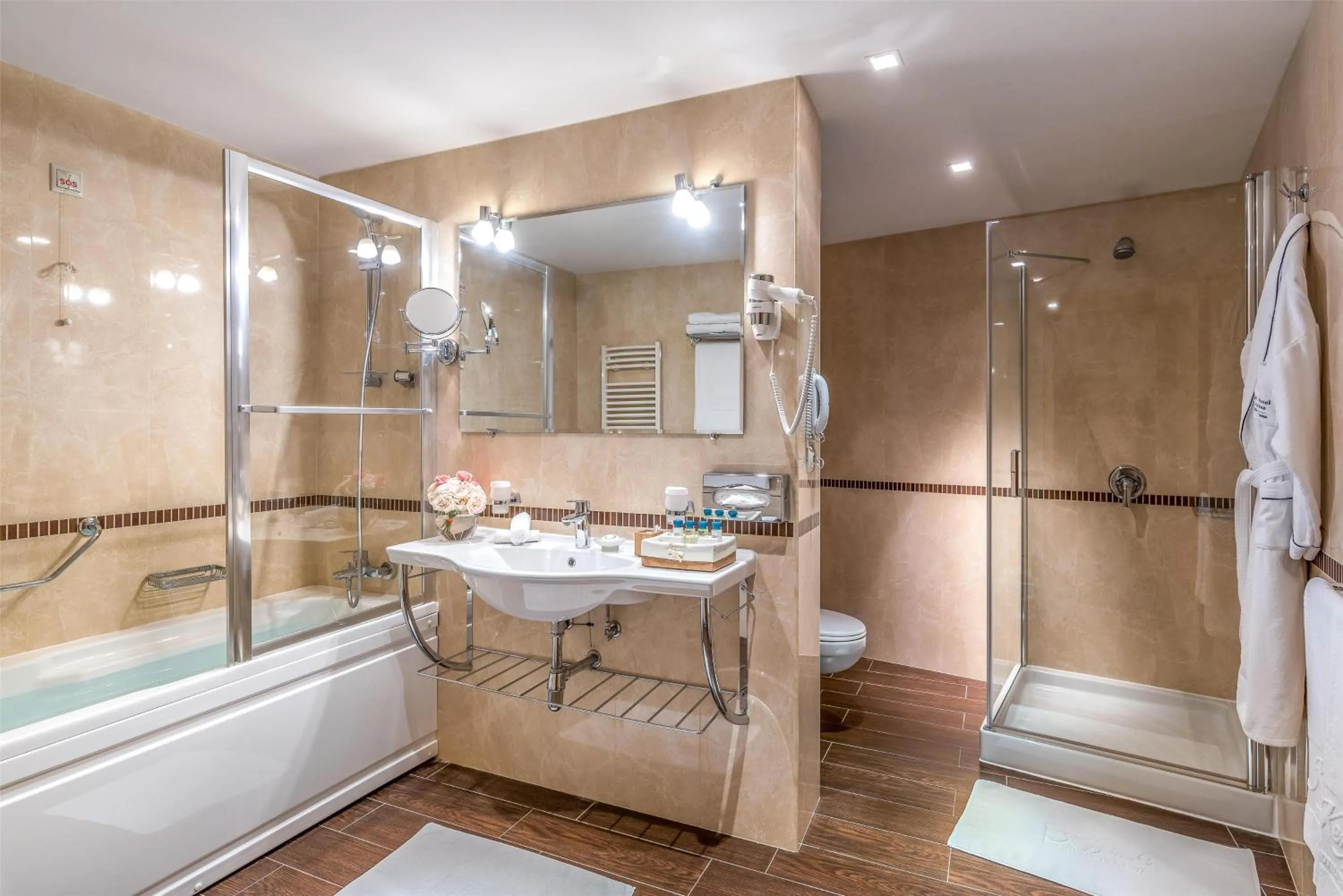 Bathroom in Kempinski Hotel Grand Arena Bansko