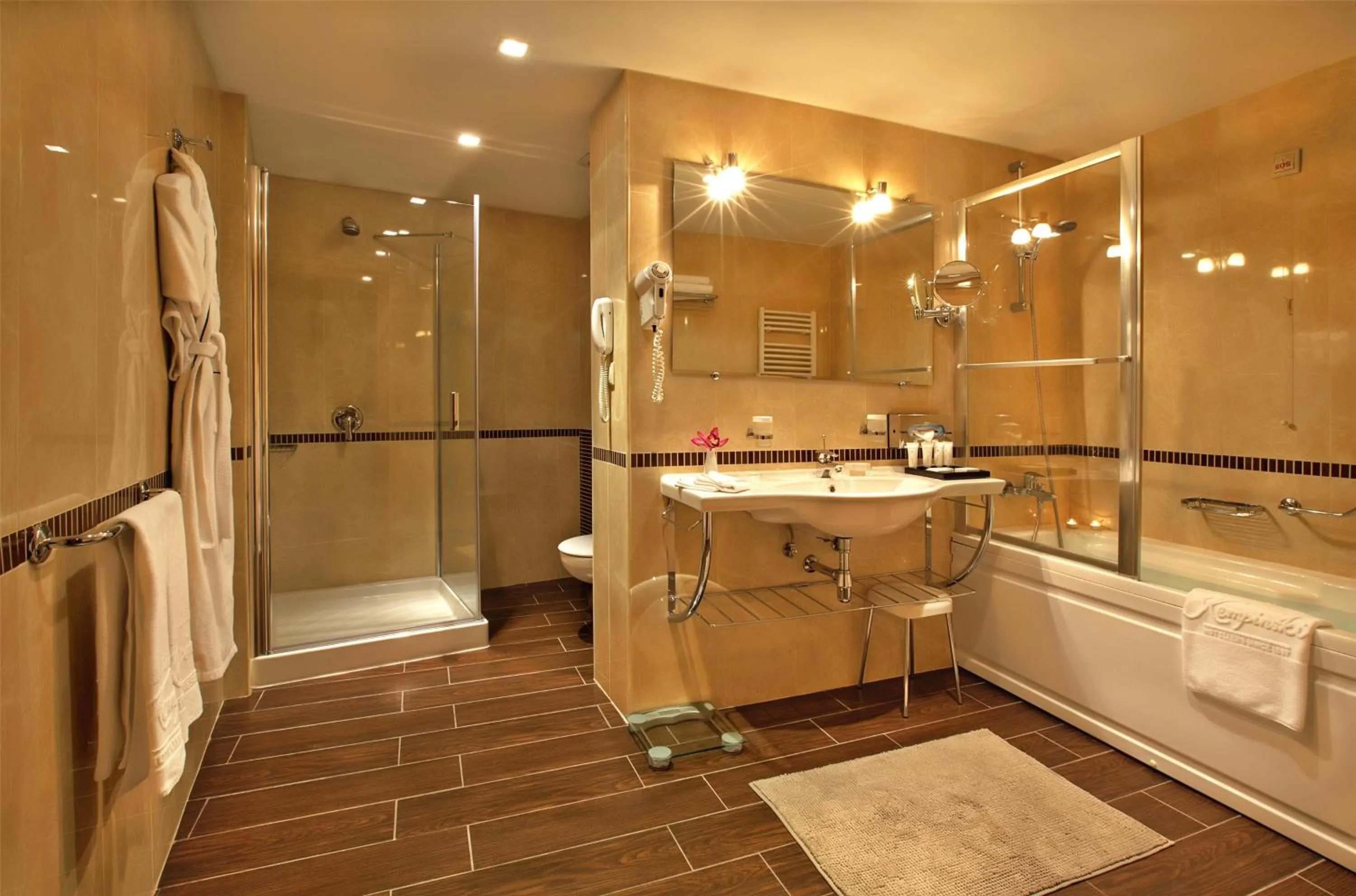 Bathroom in Kempinski Hotel Grand Arena Bansko