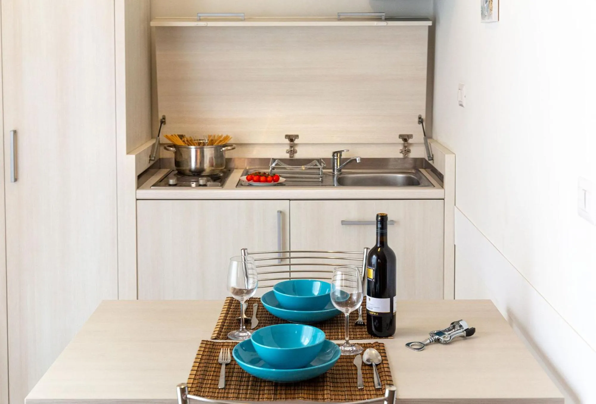 Kitchen or kitchenette in B&B Villa Montreux