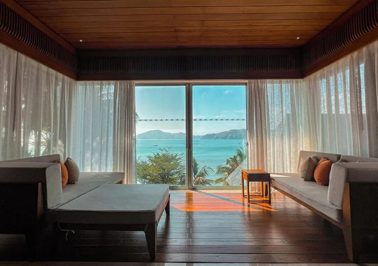 View (from property/room), Bed in Mandarin Oriental, Sanya