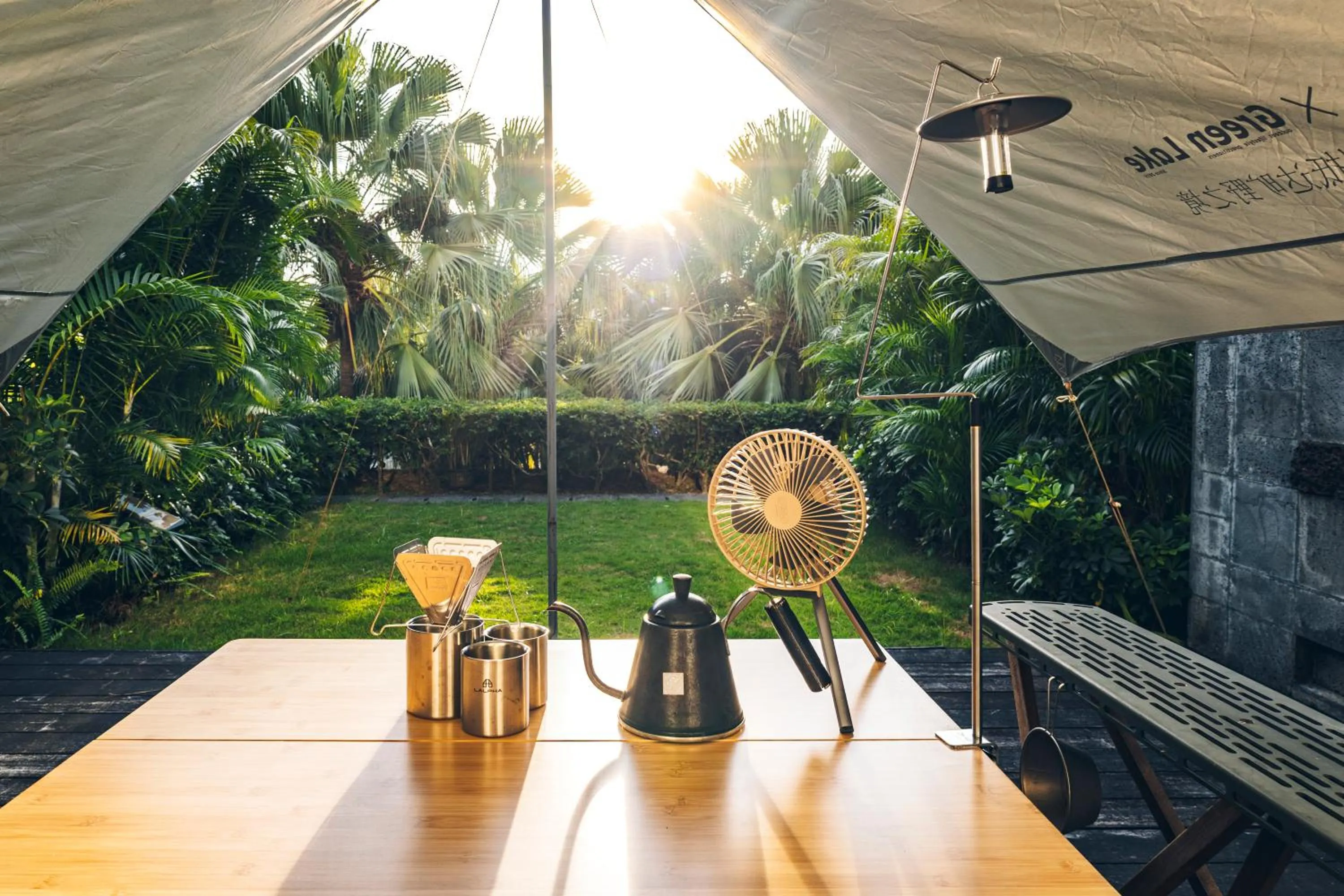 Inner courtyard view in Mandarin Oriental, Sanya