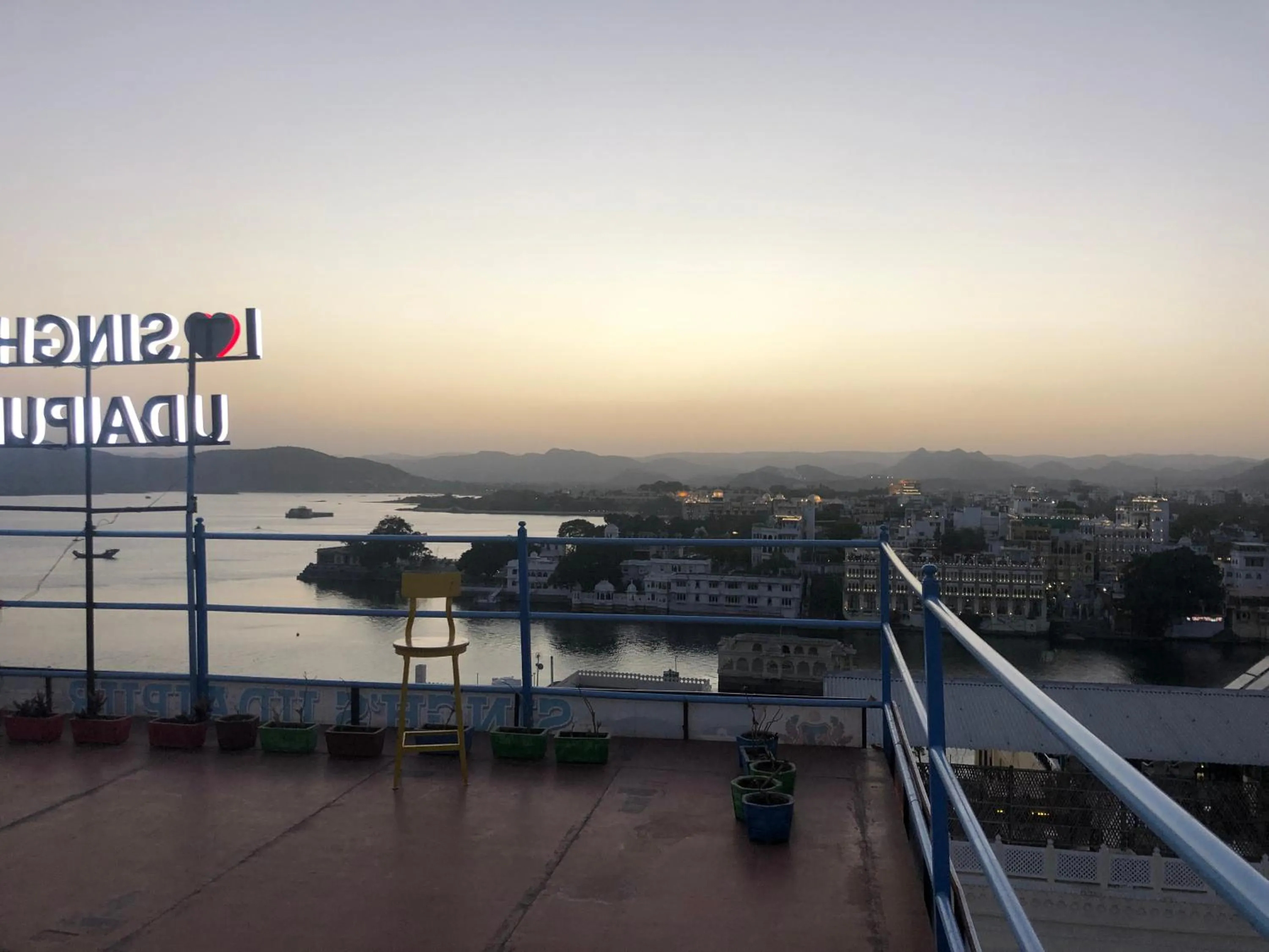 City view in Maa Ji House on Lake Pichola