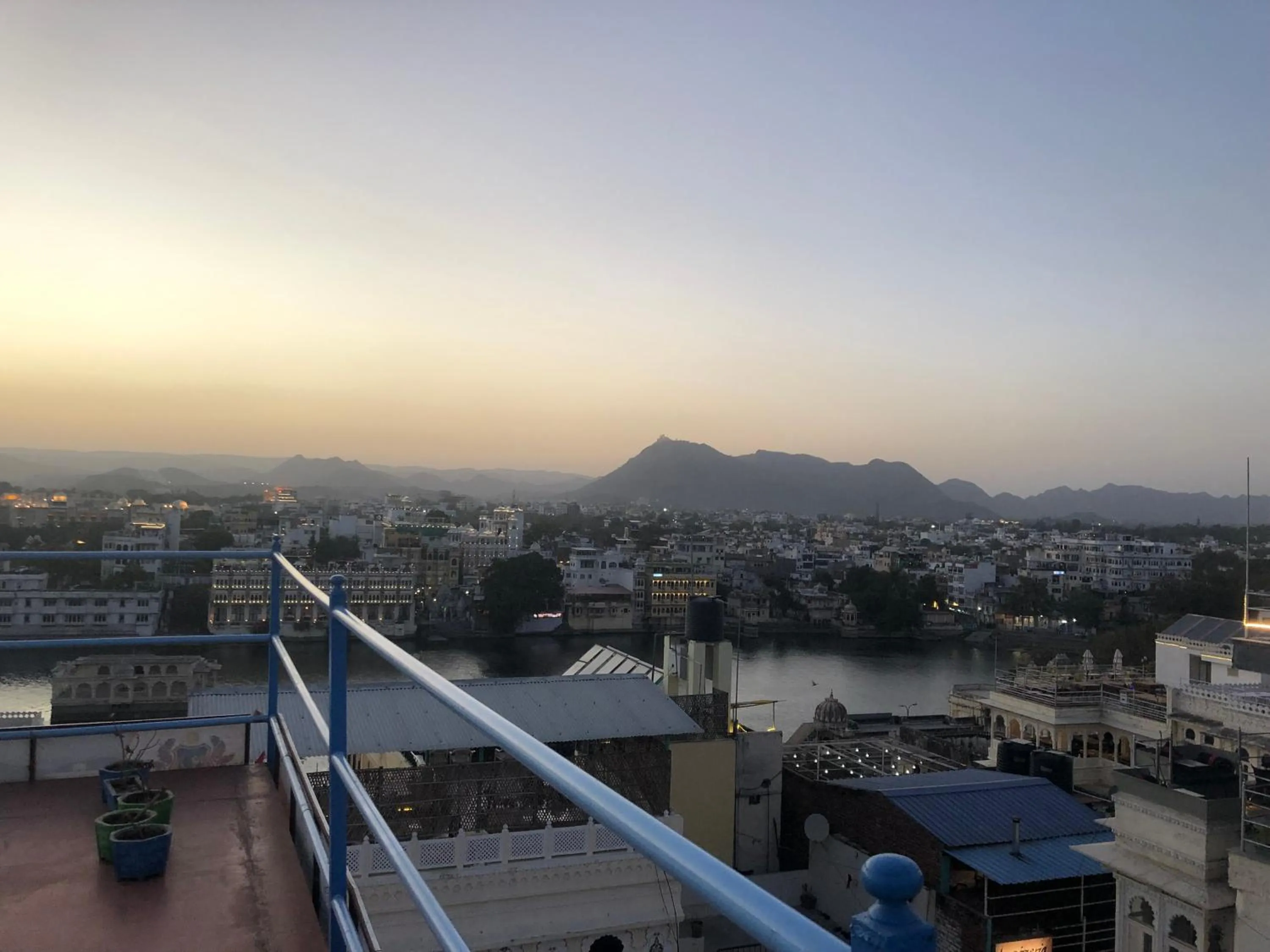 City view in Maa Ji House on Lake Pichola