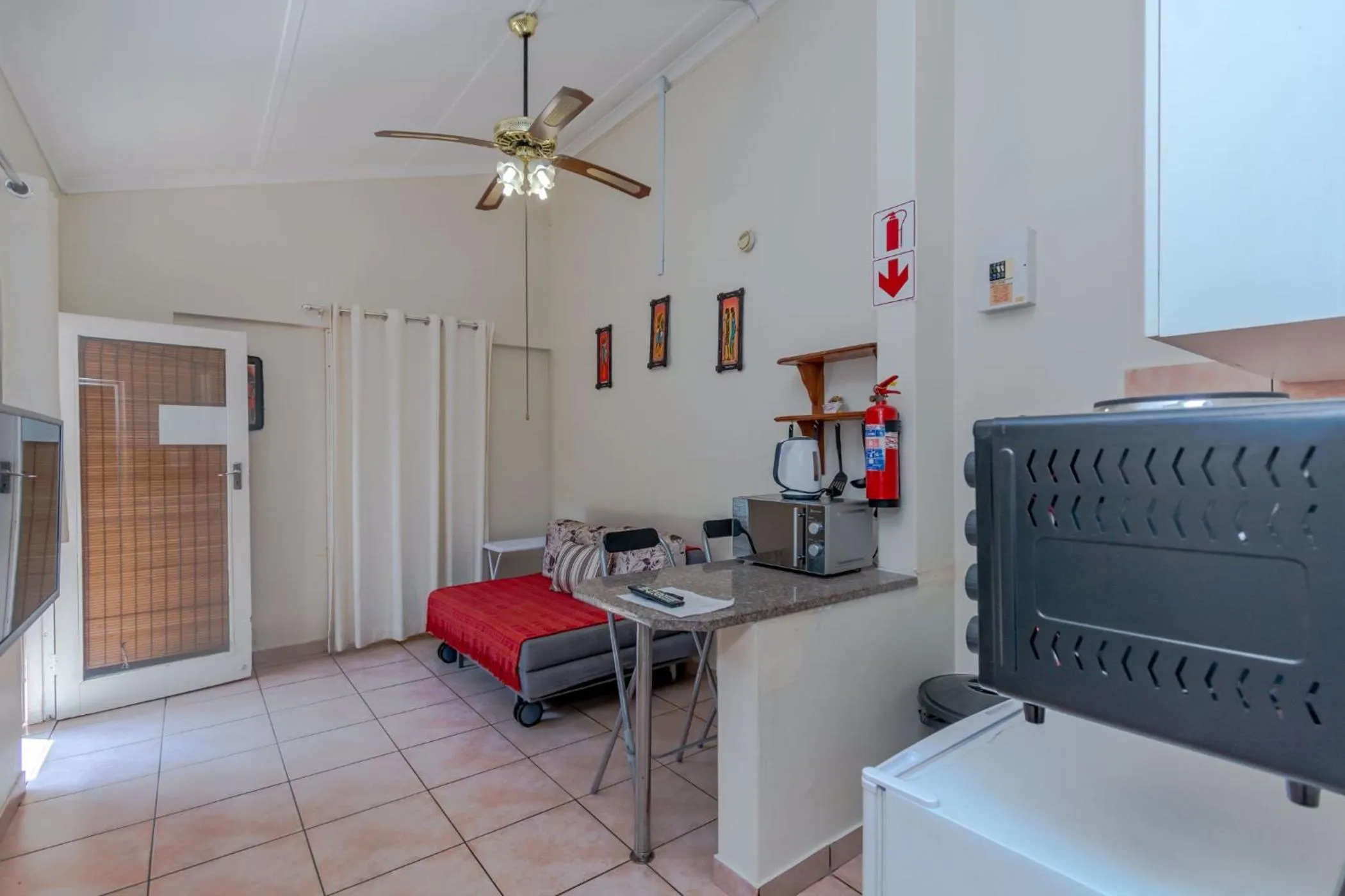 Seating area in Jessica's Self-catering