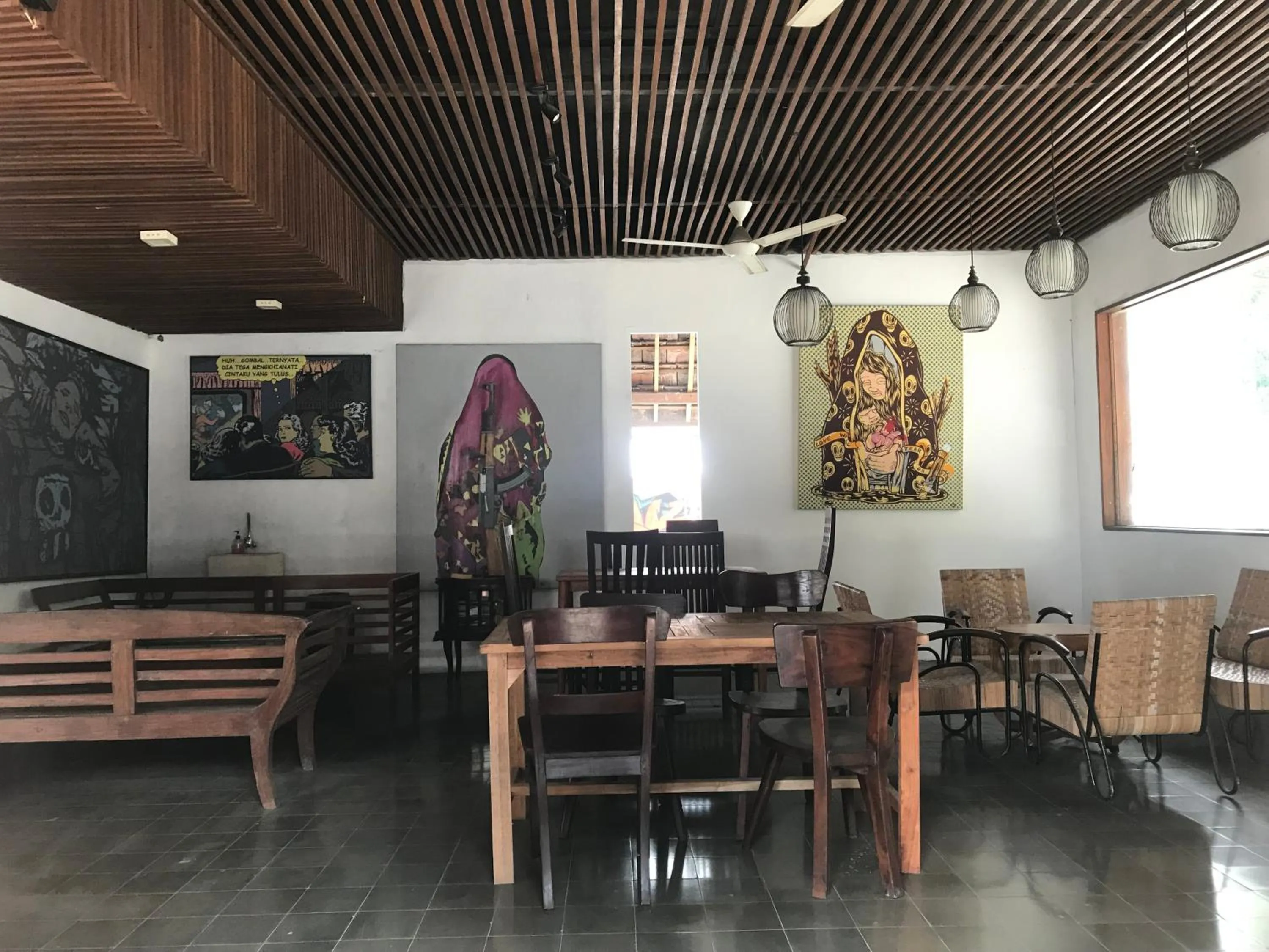 Lobby or reception in Watu Agung Guest House