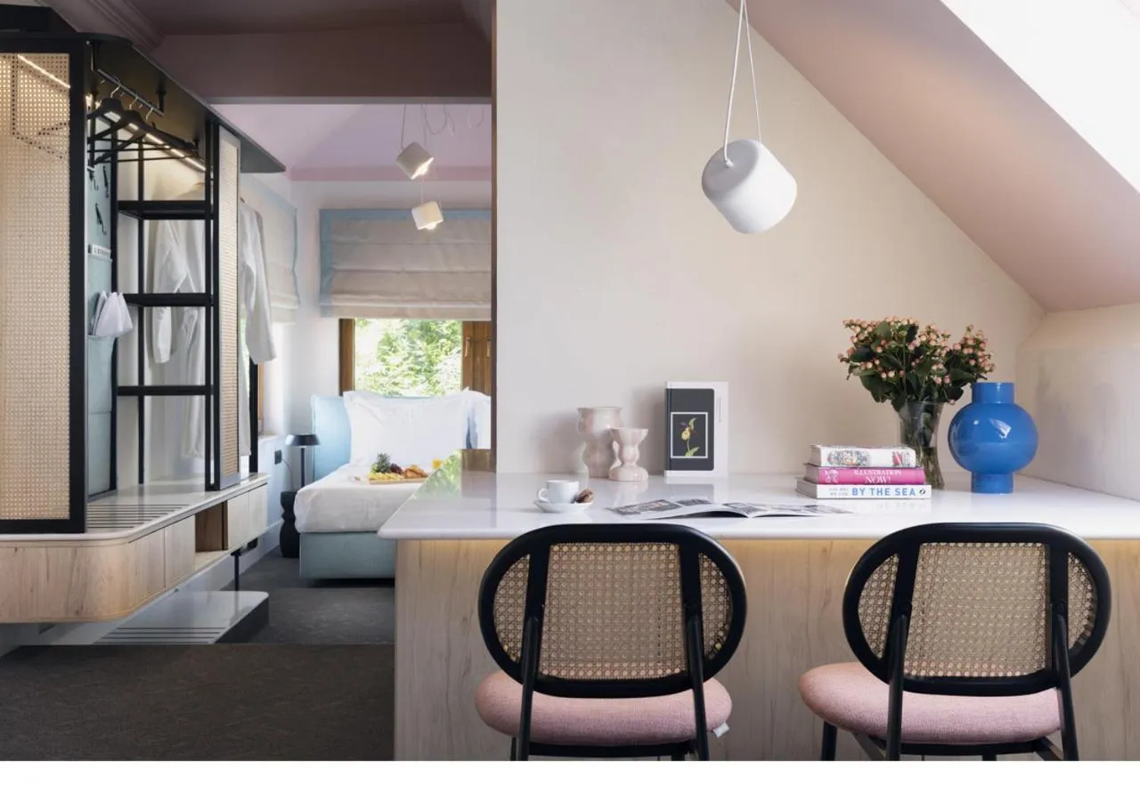 Seating area, Bed in Oborishte 63,The Art Boutique Hotel by Sandglass