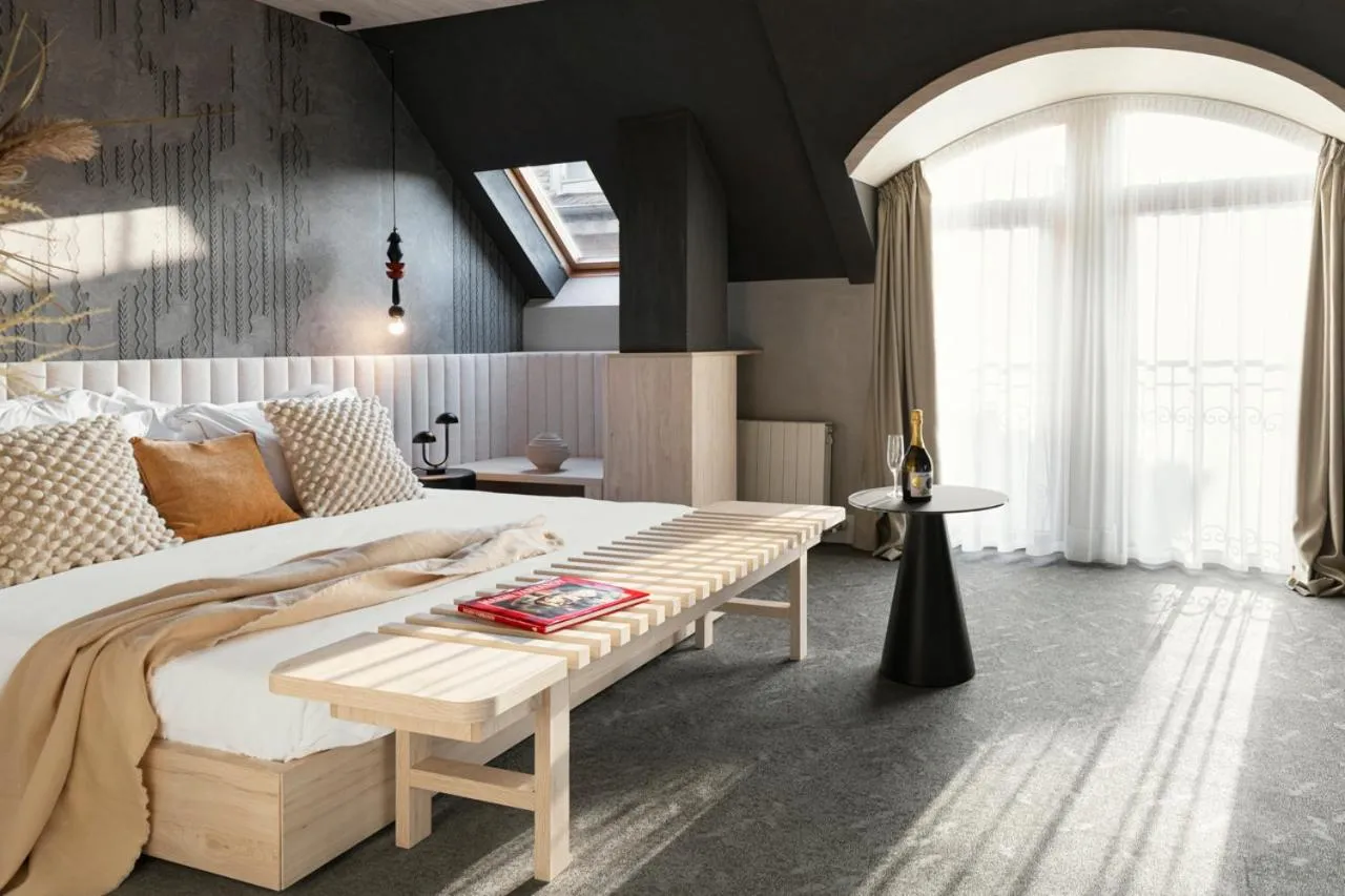 Bedroom, Bed in Oborishte 63,The Art Boutique Hotel by Sandglass