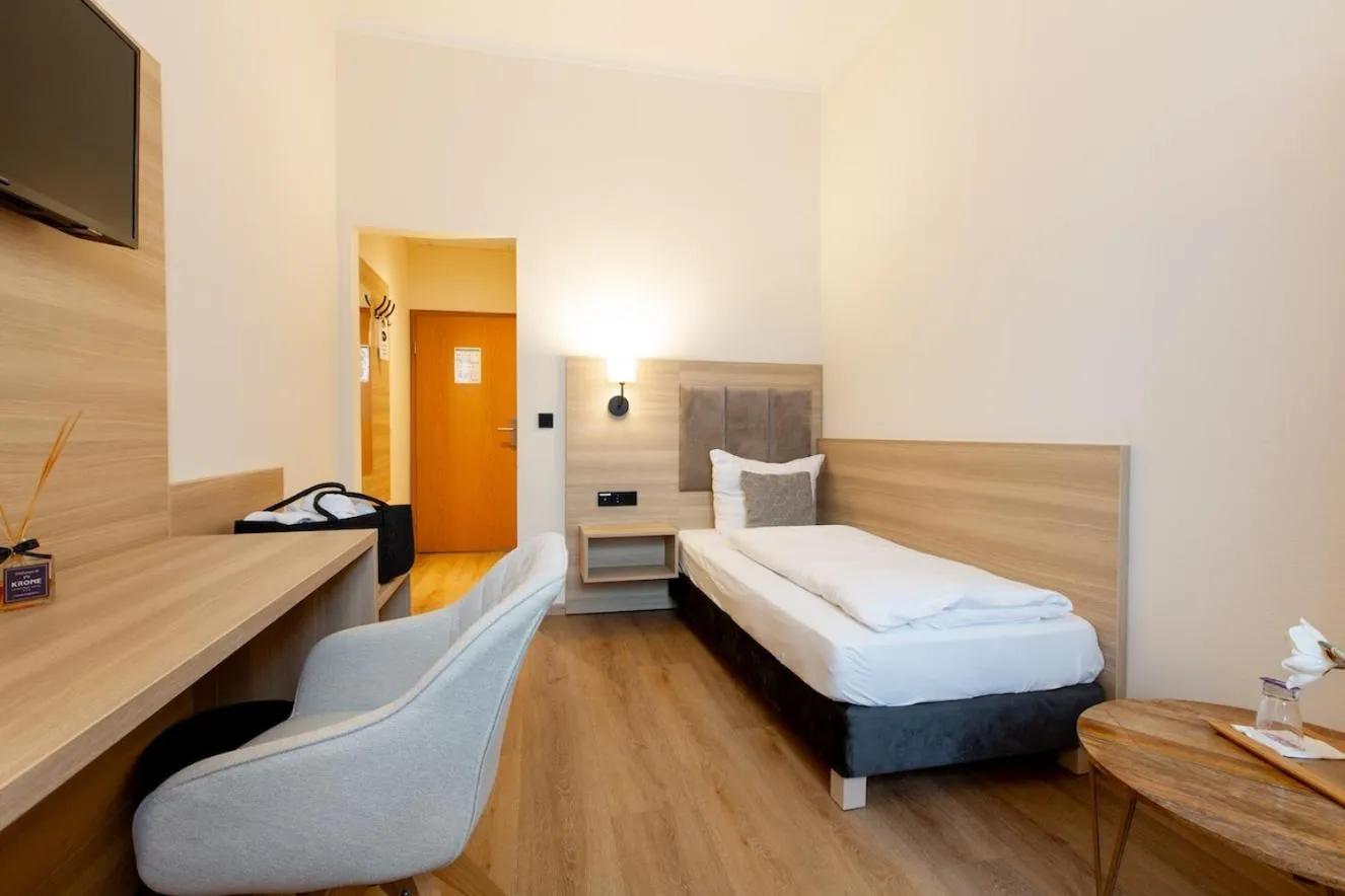 Bed in Korbstadthotel Krone