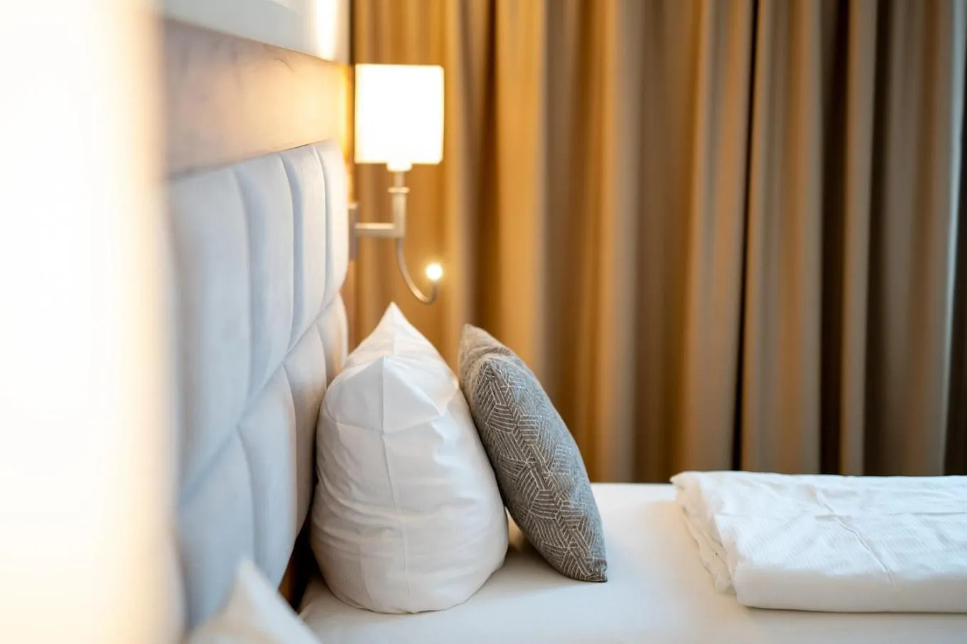 Bed in Korbstadthotel Krone