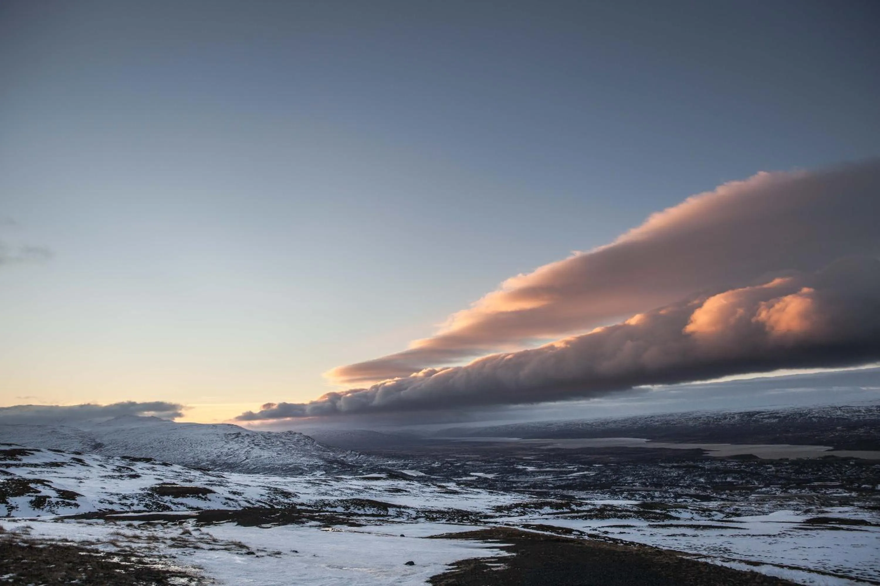 Natural landscape in Mjóanes accommodation