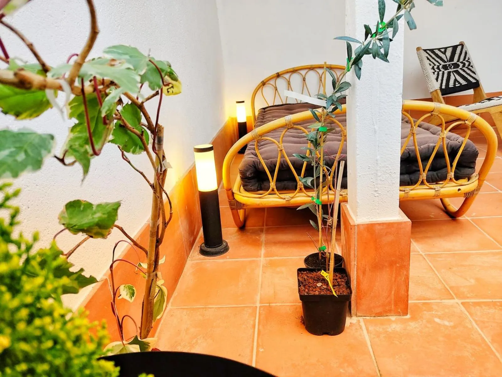 Balcony/Terrace, Bed in Riad Medina Mudejar