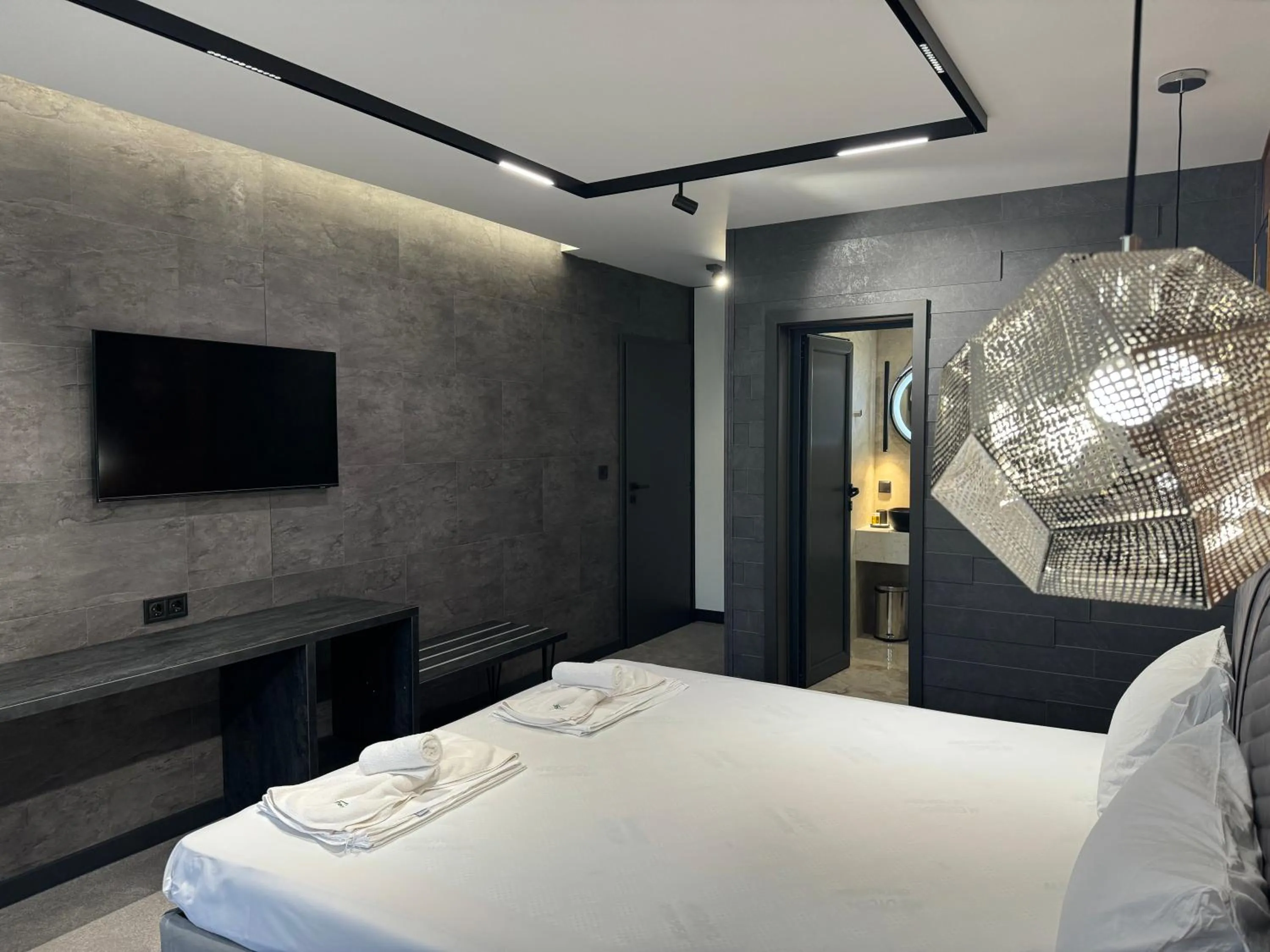 Bed in Perun Hotel Sandanski