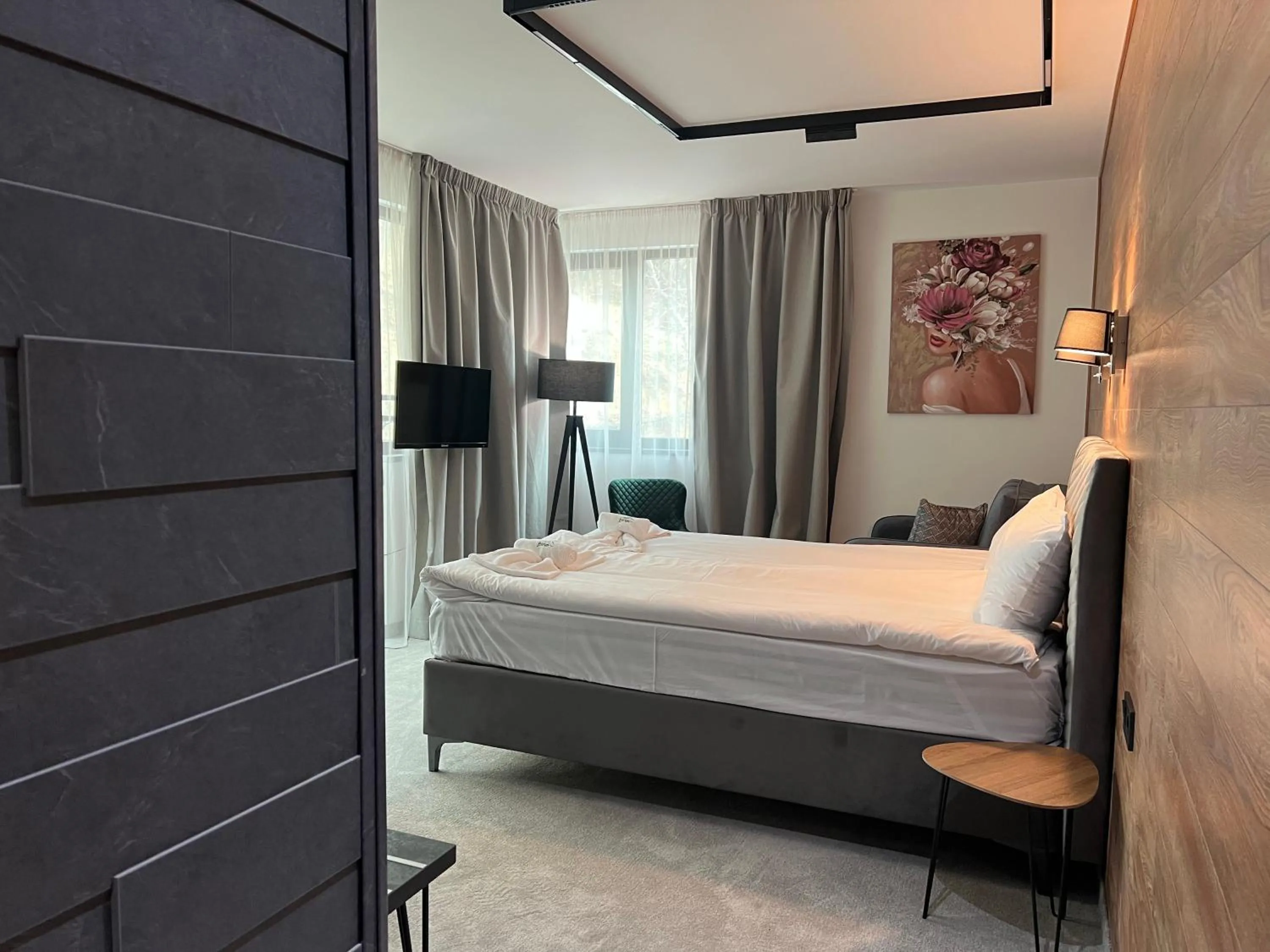 Bed in Perun Hotel Sandanski