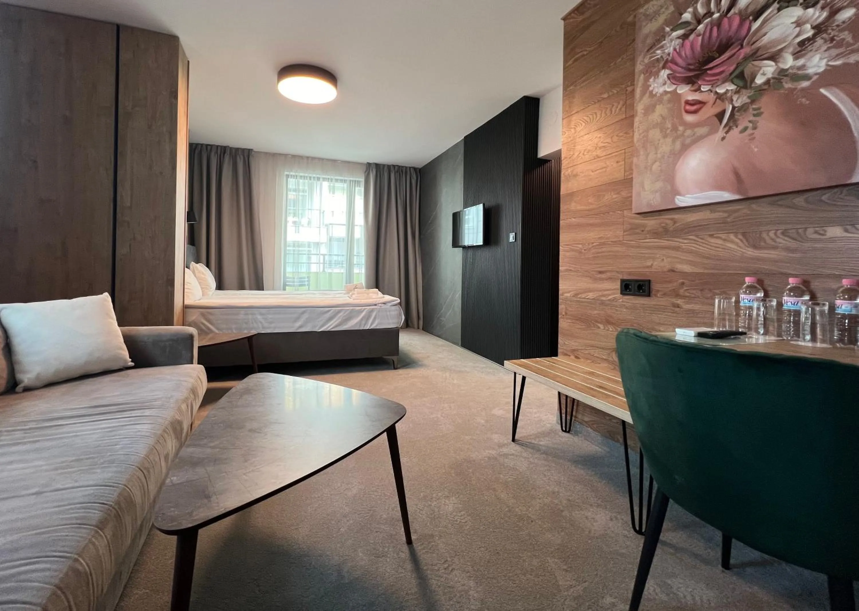 Bed in Perun Hotel Sandanski