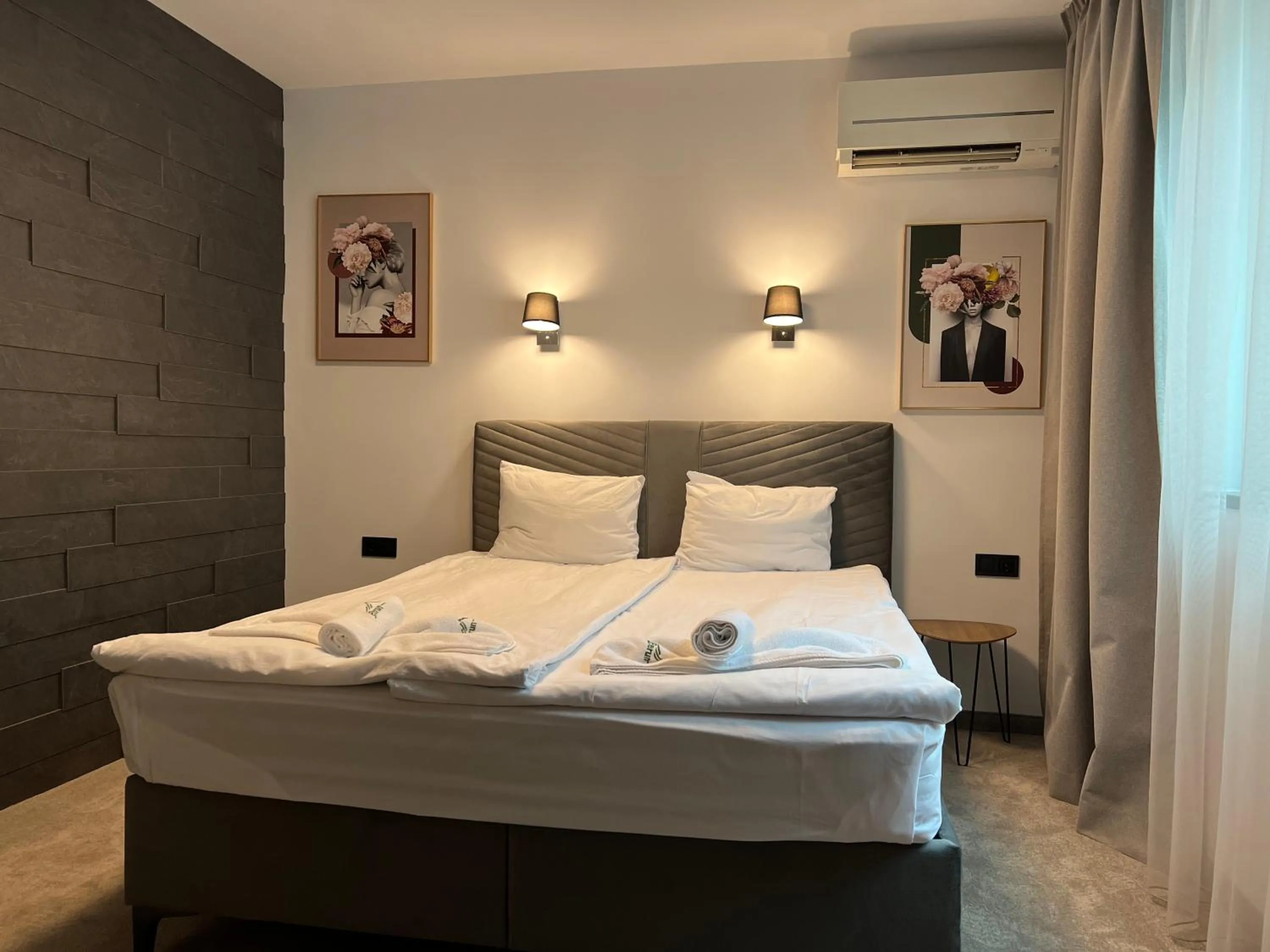 Bed in Perun Hotel Sandanski