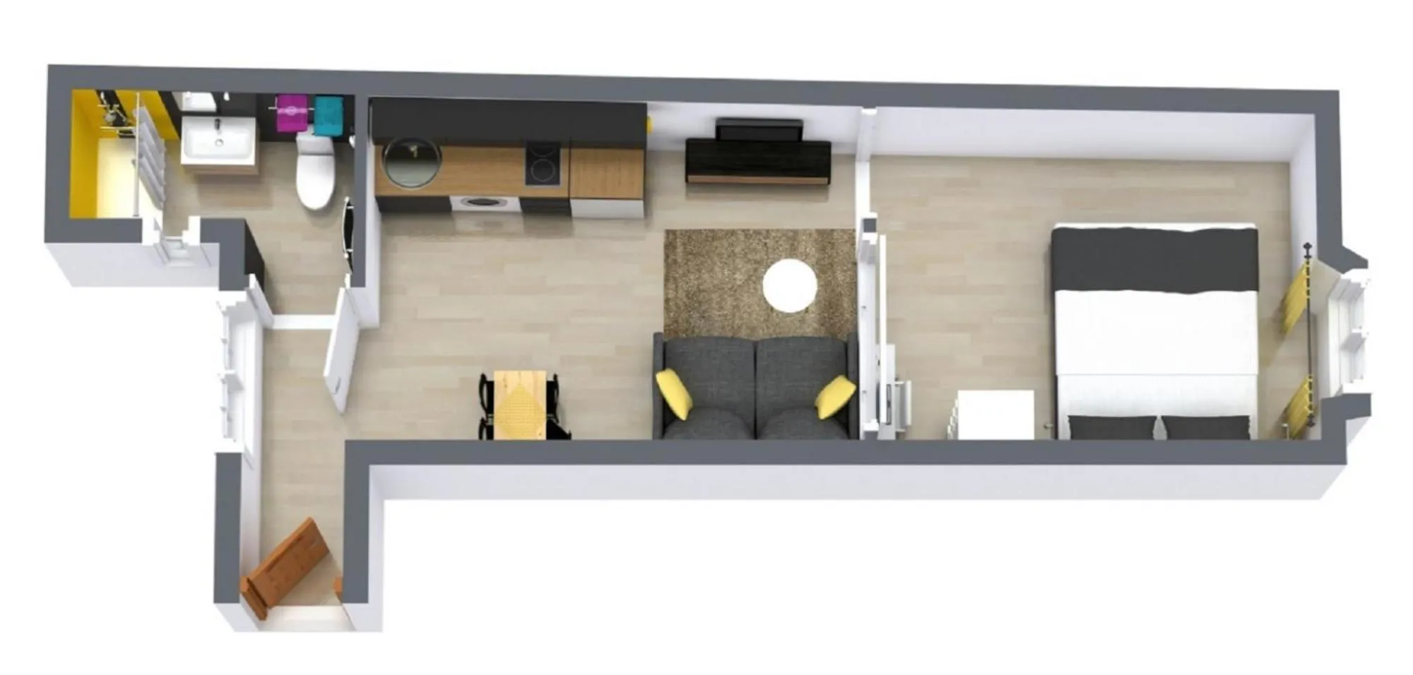 Floor plan in Loft NYC - Hyper centre