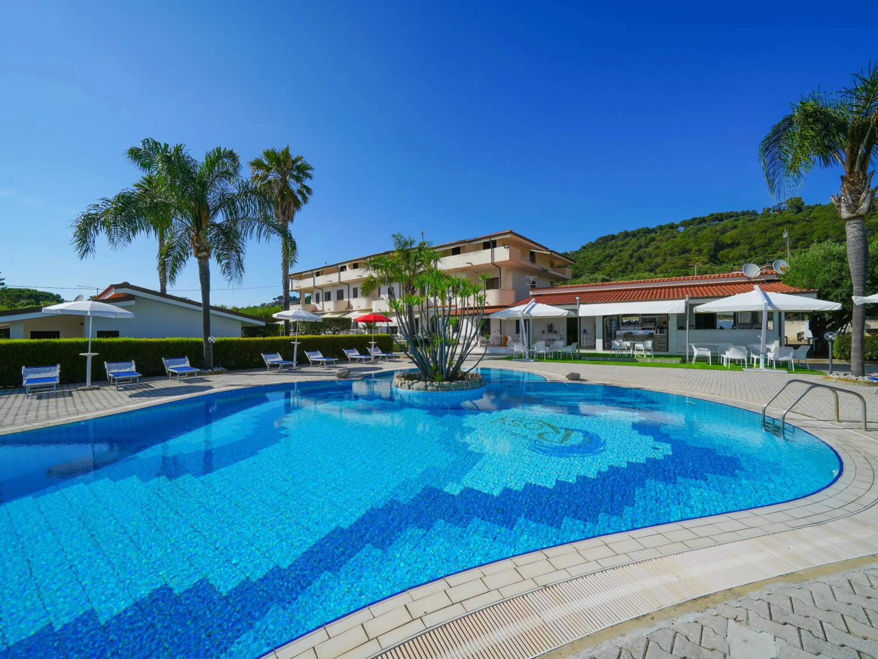 Pool view in Rosy Hotel Residence